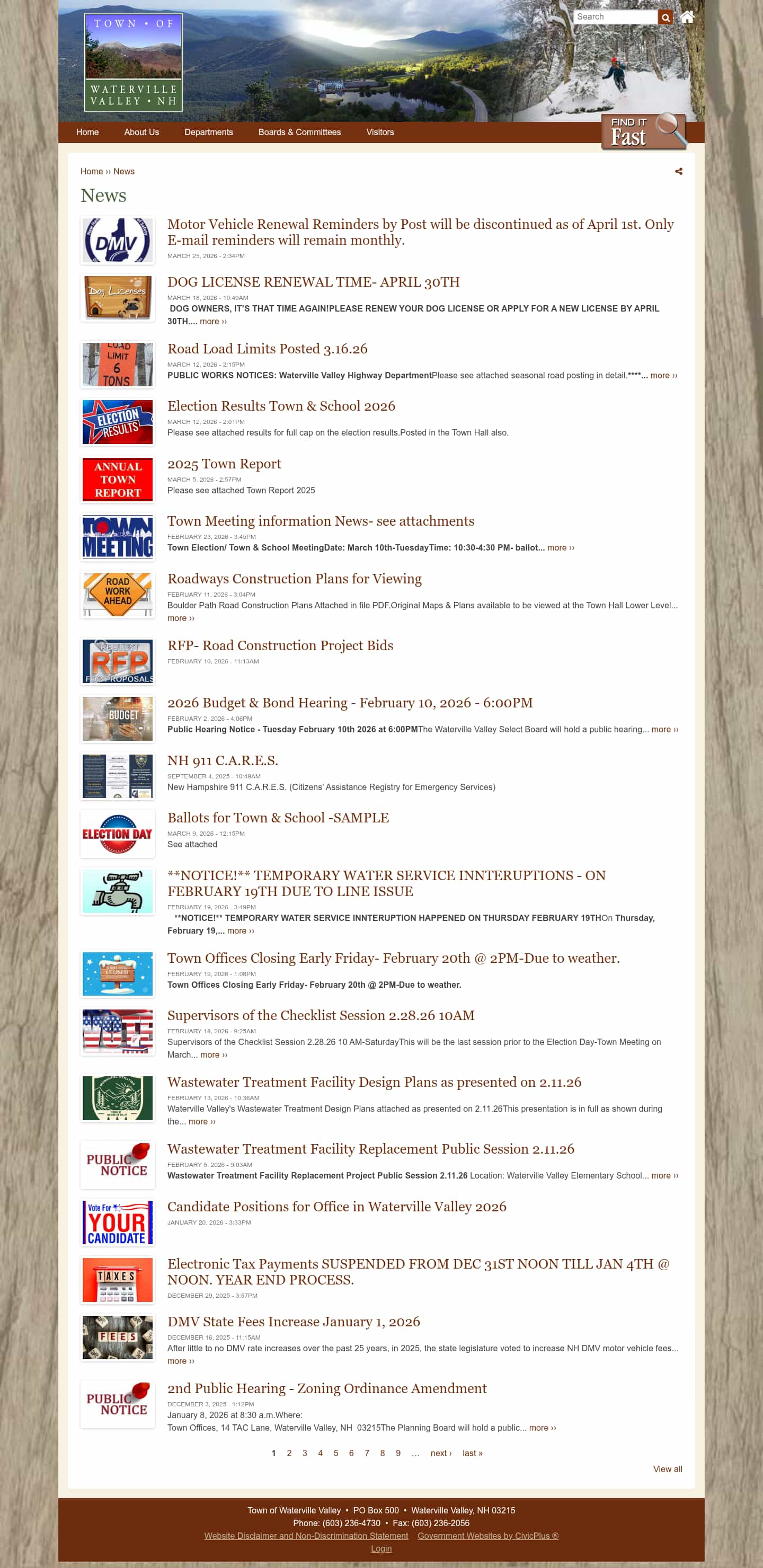 Latest website image capture