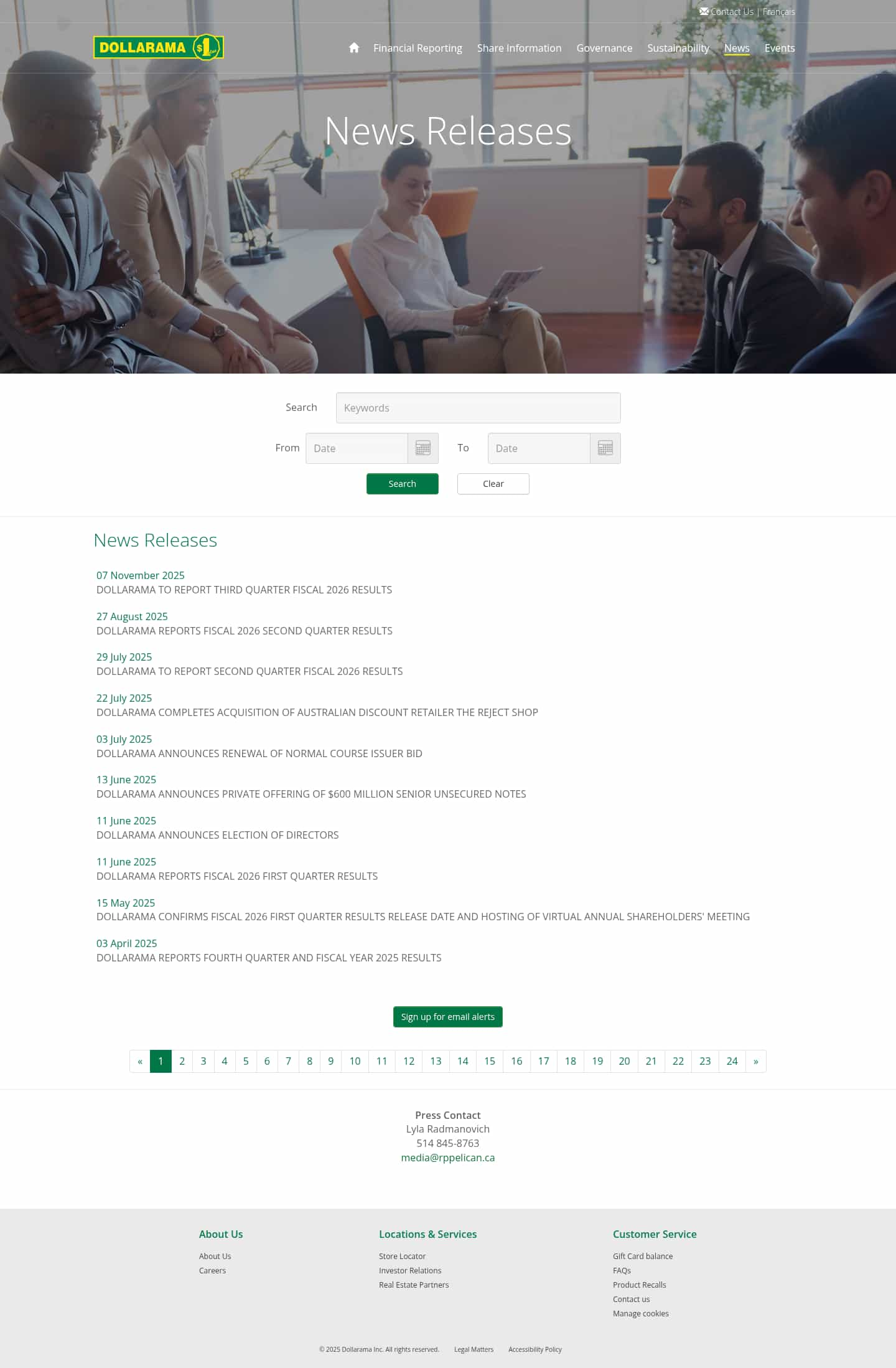 Latest website image capture
