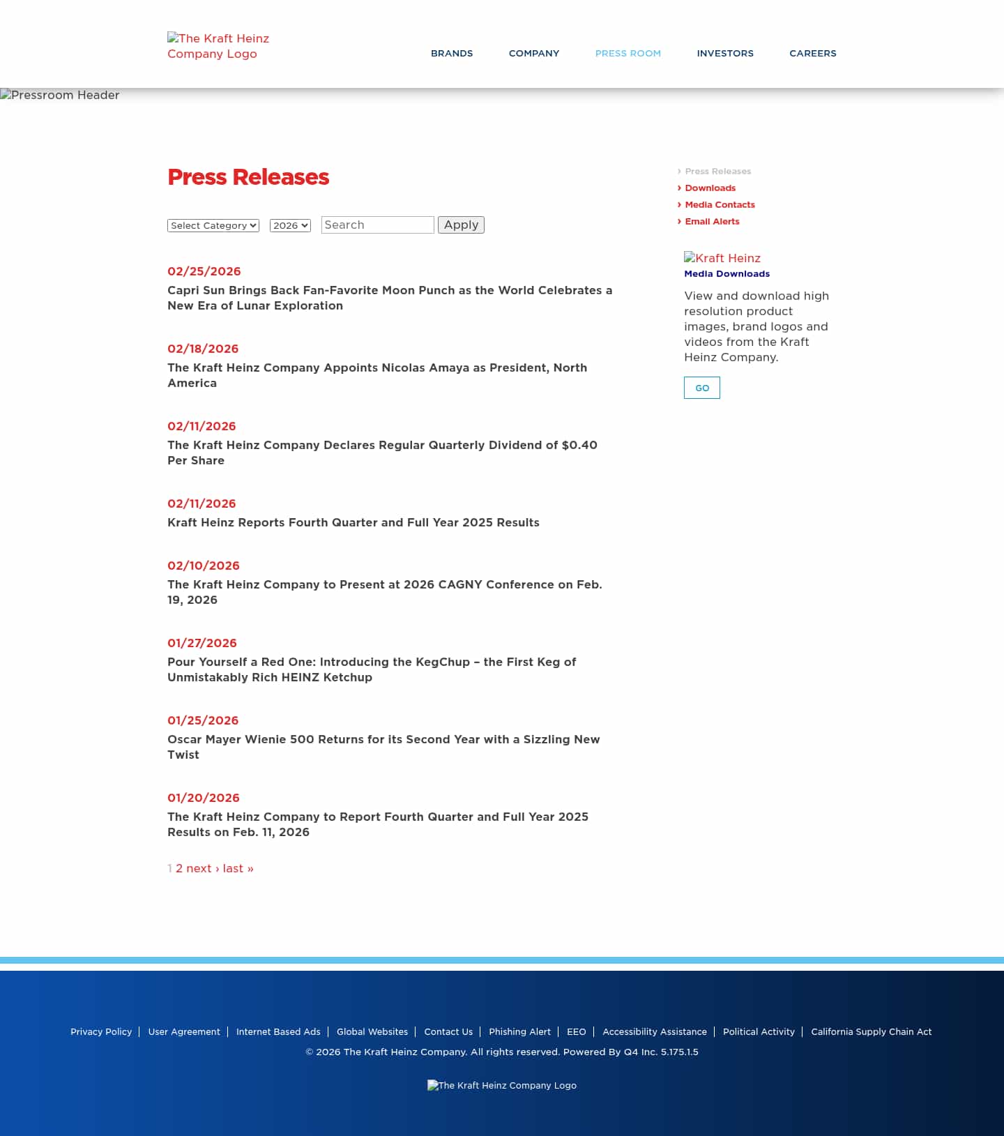 Latest website image capture