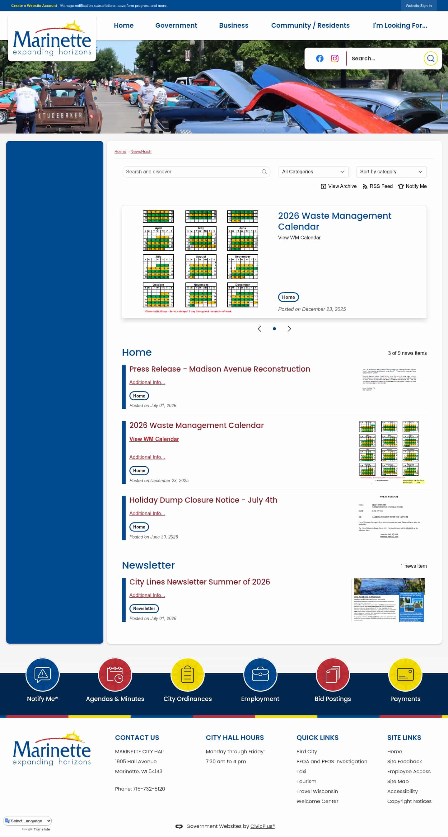 Latest website image capture