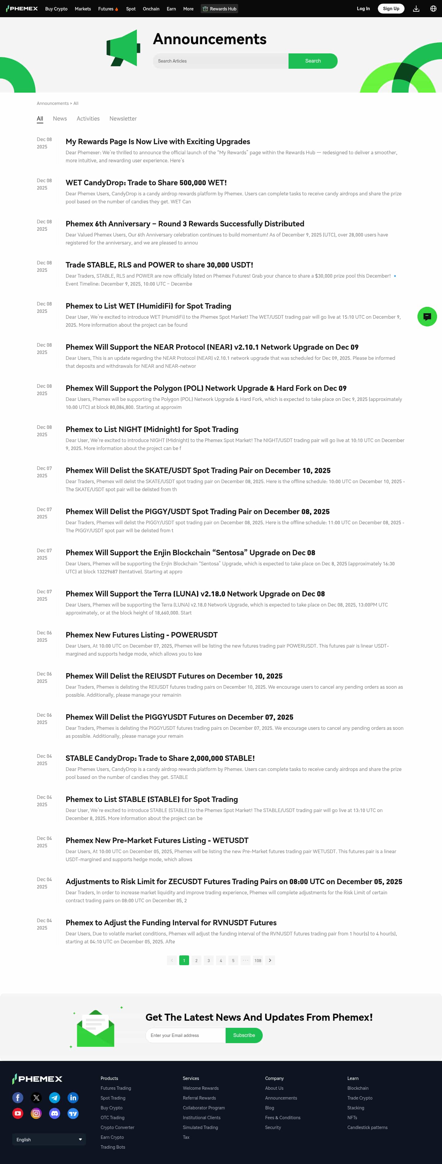 Latest website image capture