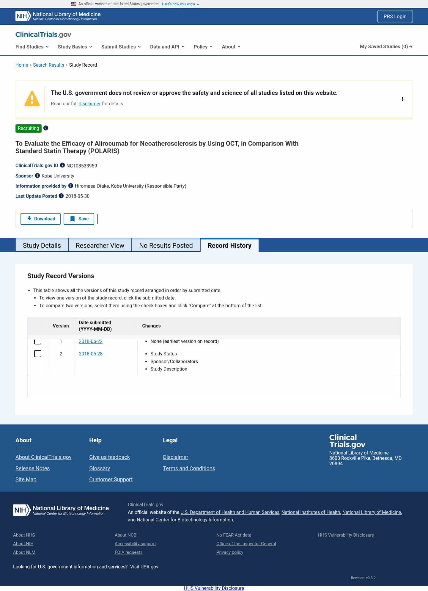 Latest website image capture