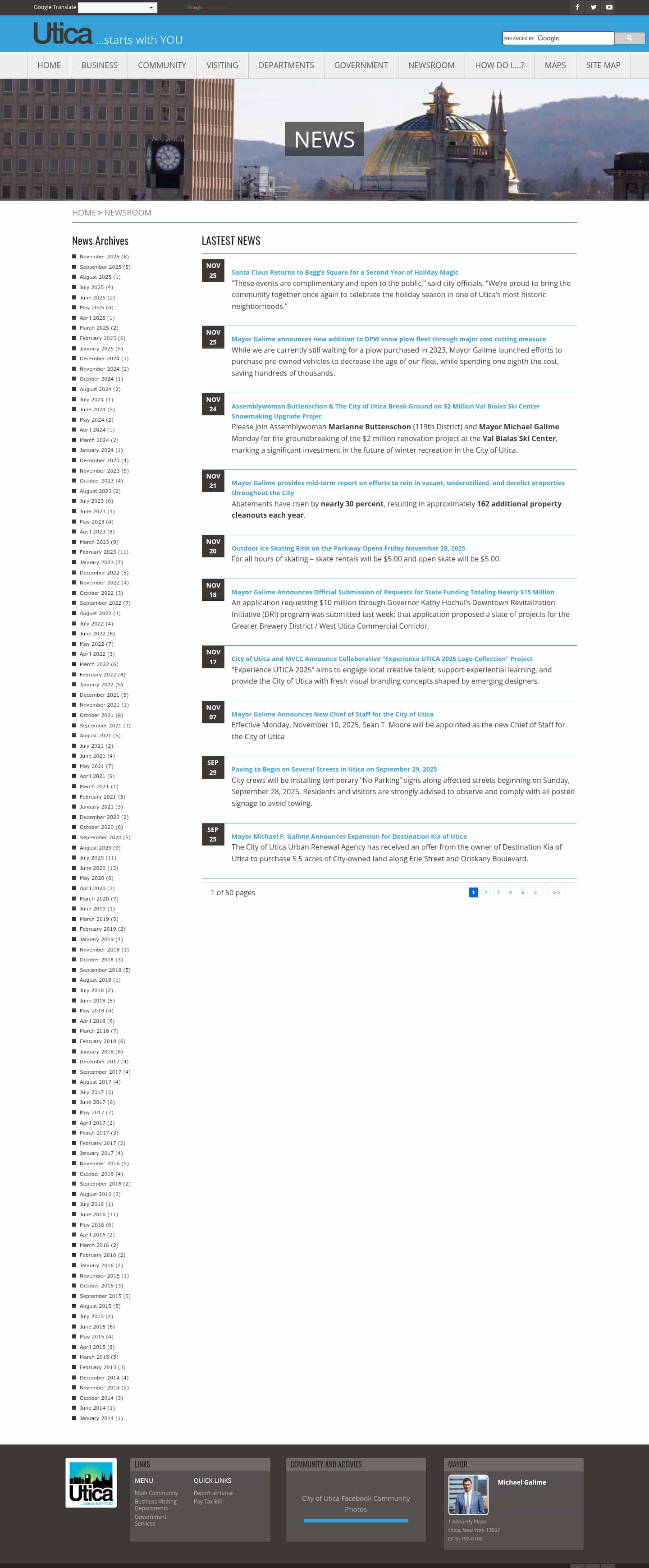 Latest website image capture