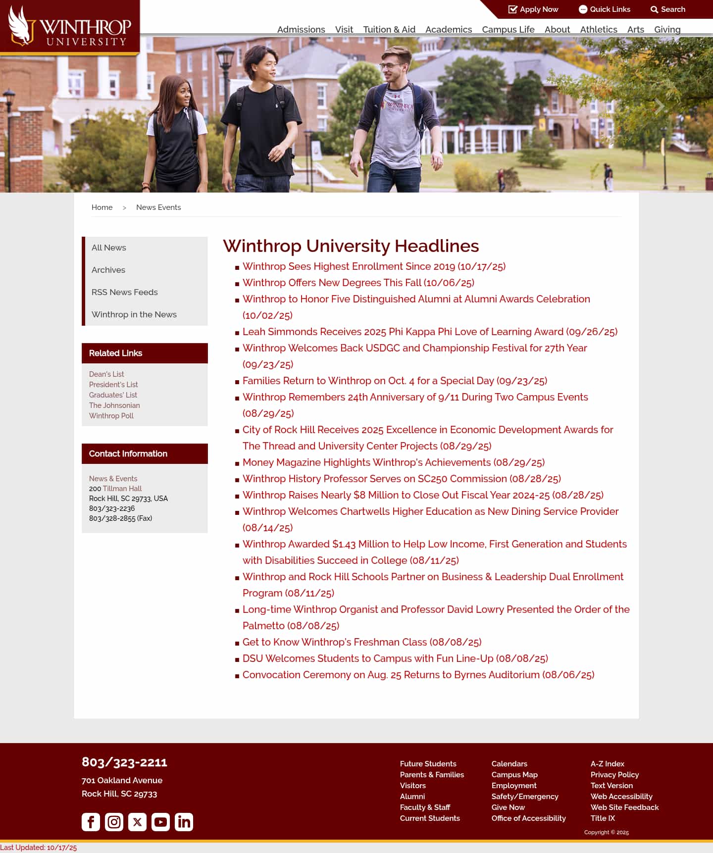 Latest website image capture
