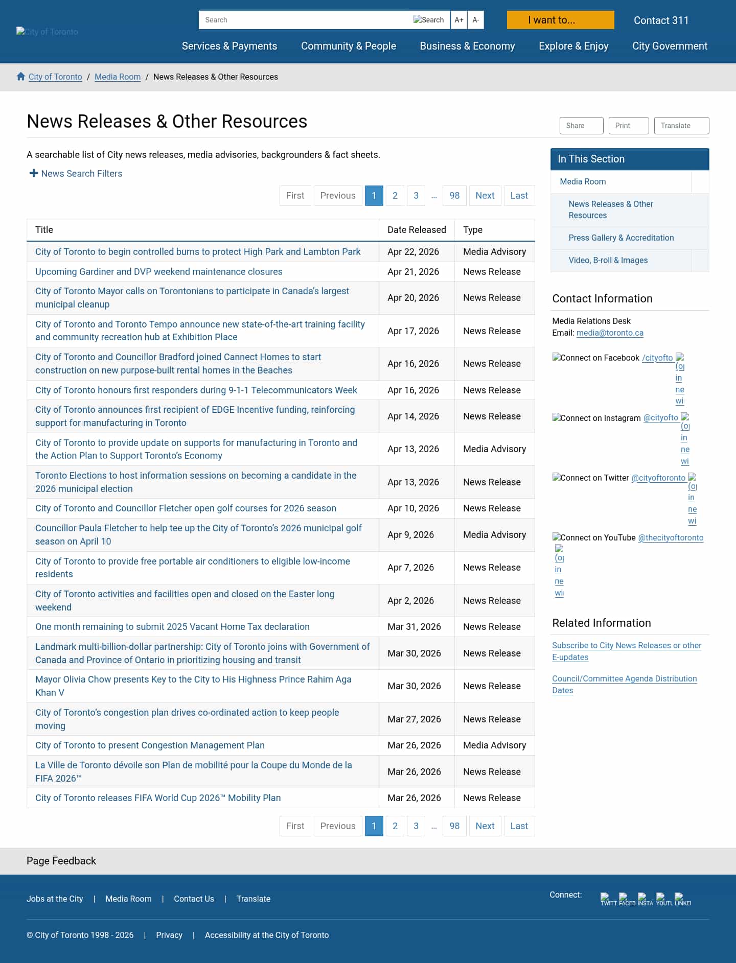 Latest website image capture