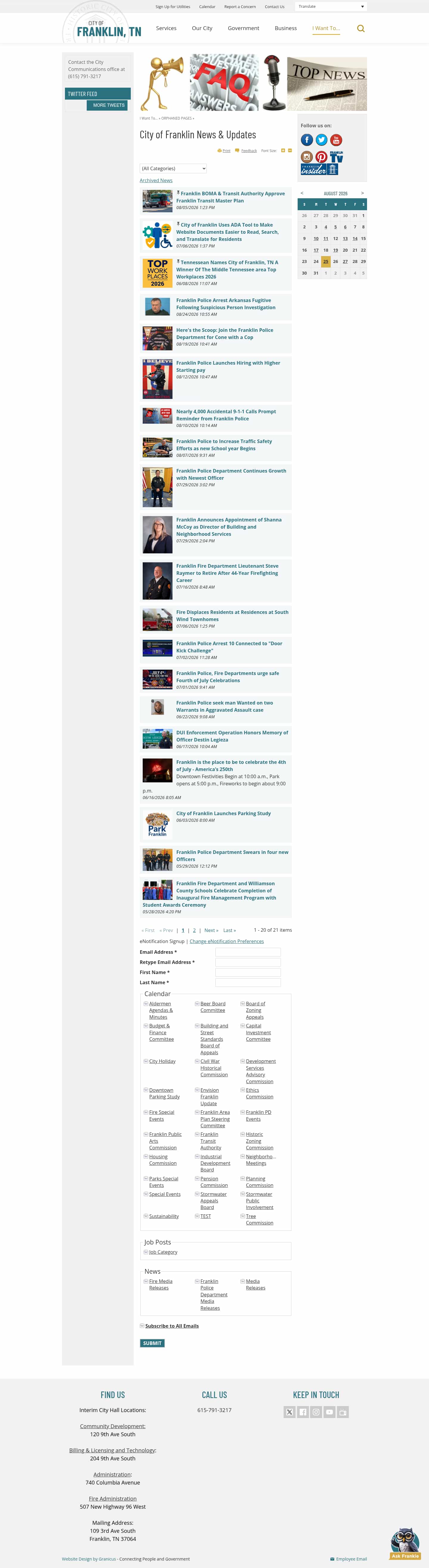 Latest website image capture