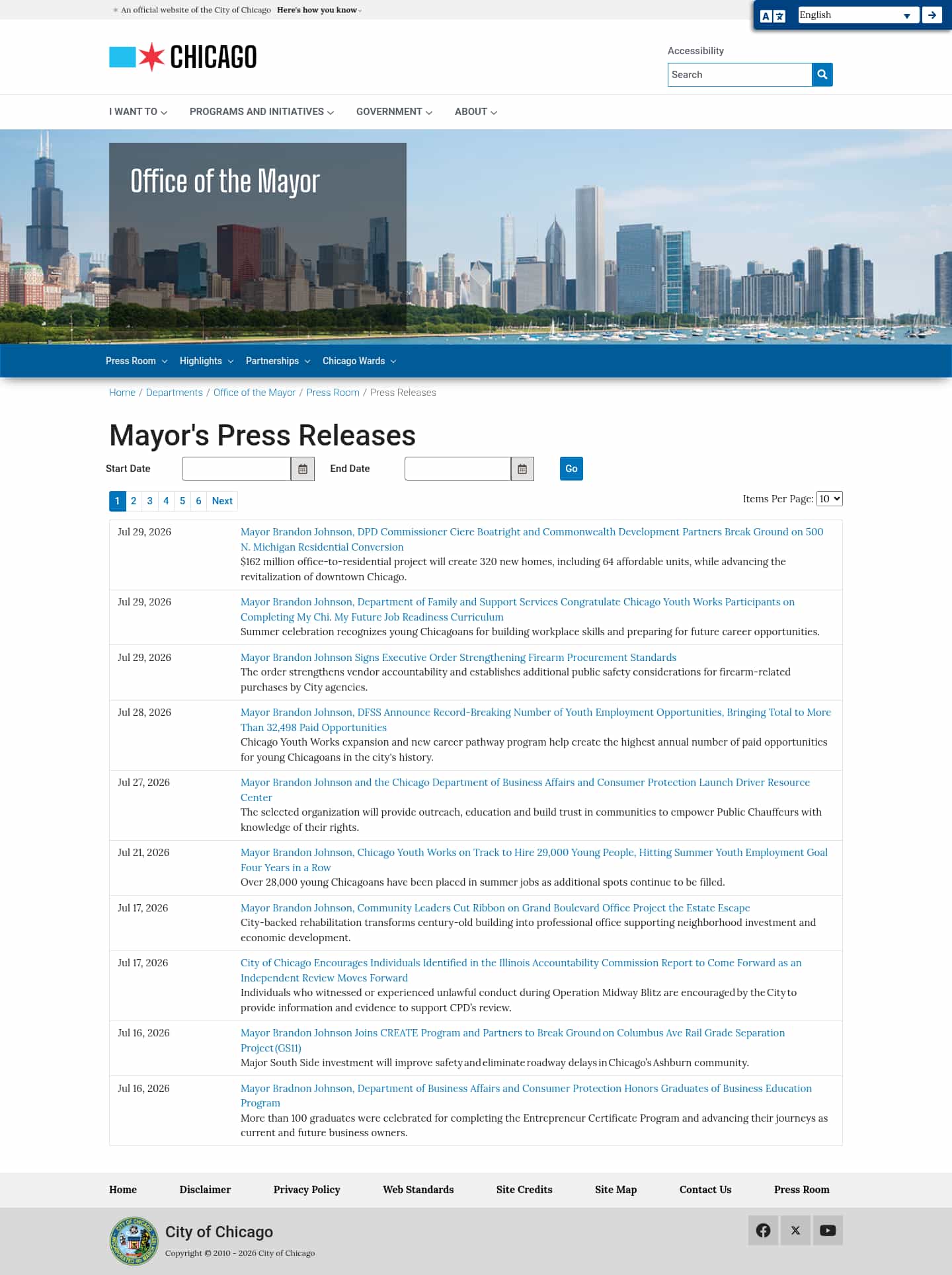 Latest website image capture