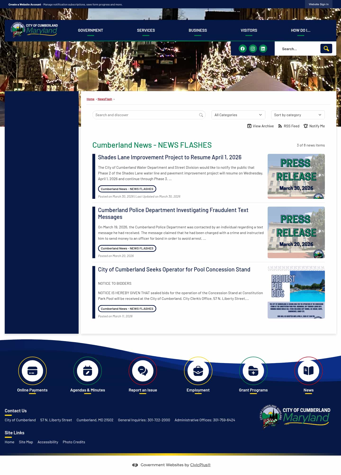 Latest website image capture