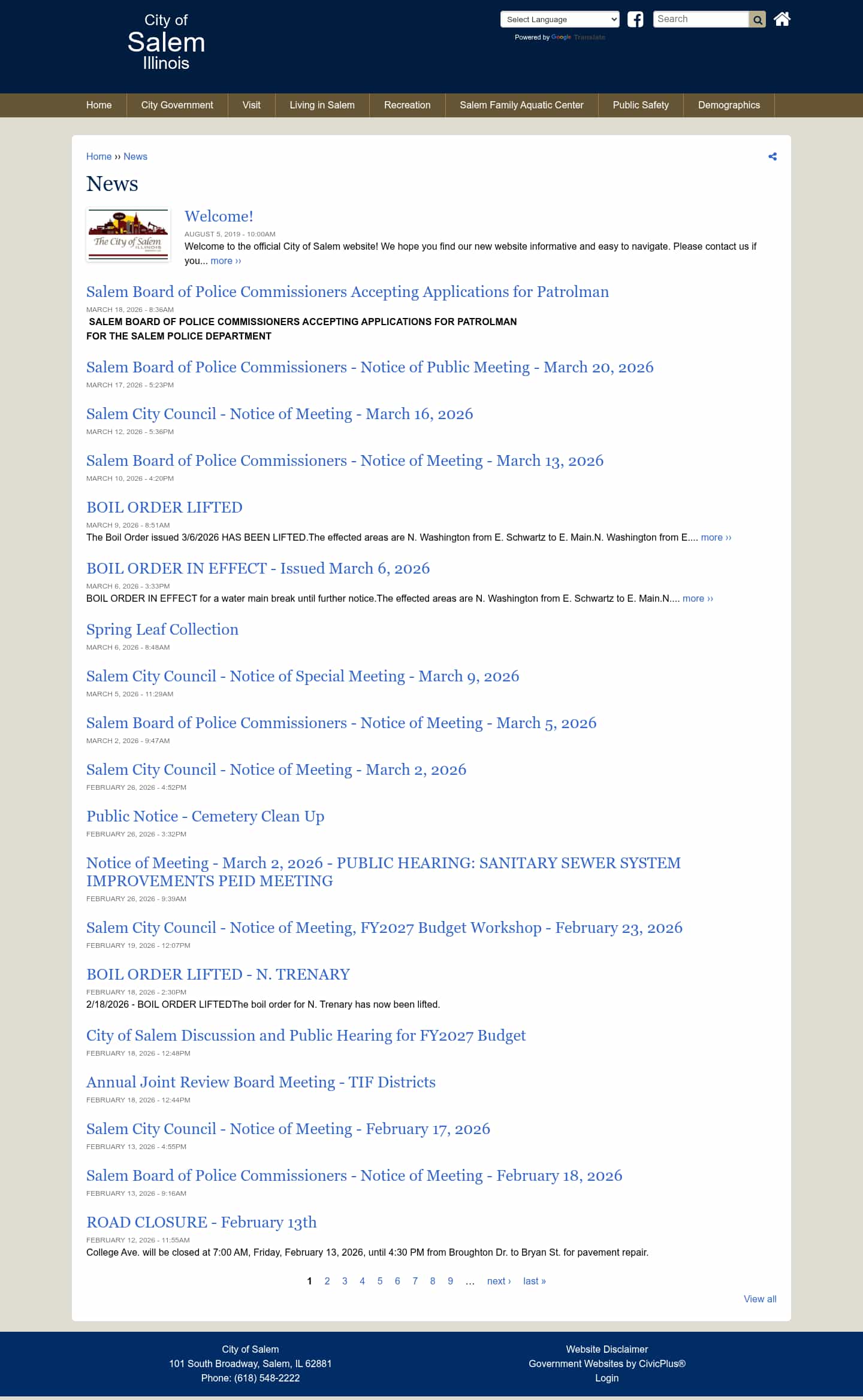 Latest website image capture