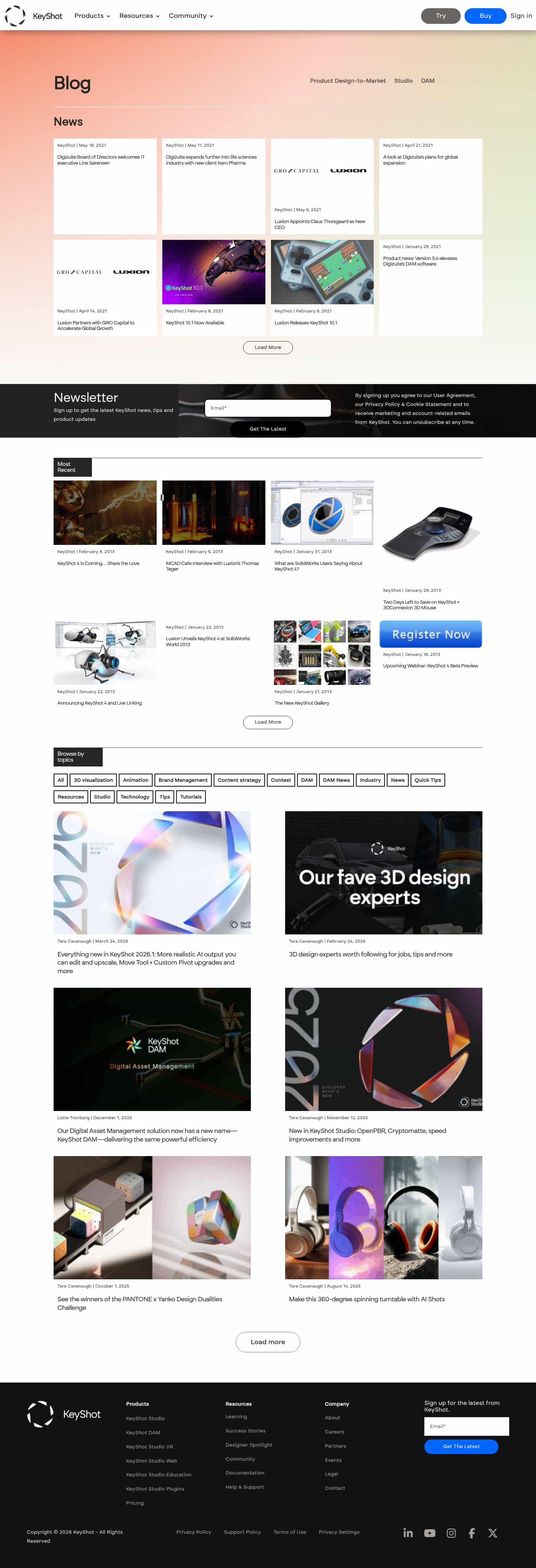 Latest website image capture