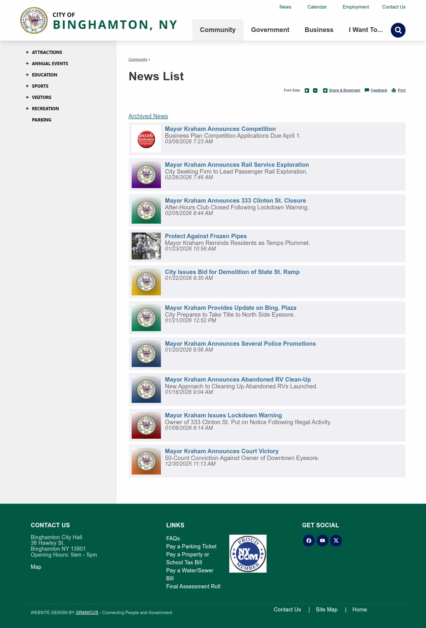 Latest website image capture