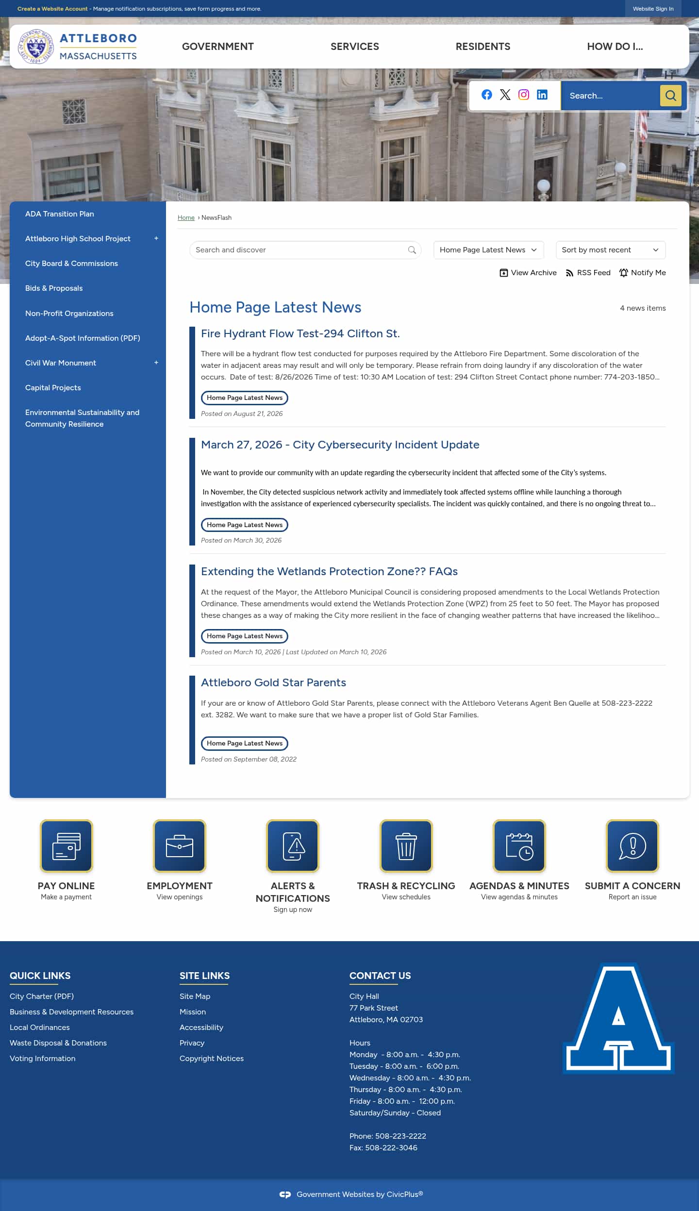Latest website image capture