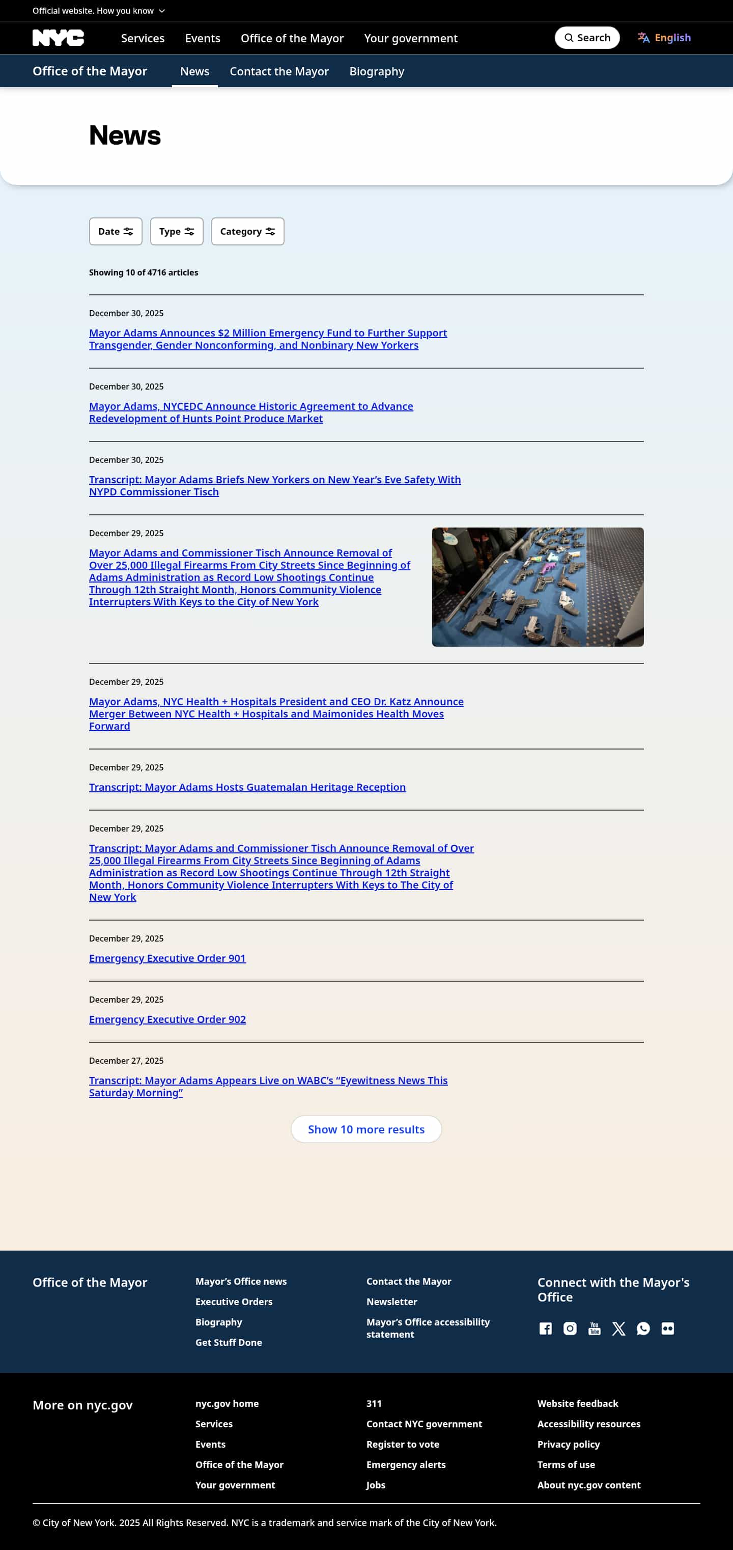 Latest website image capture