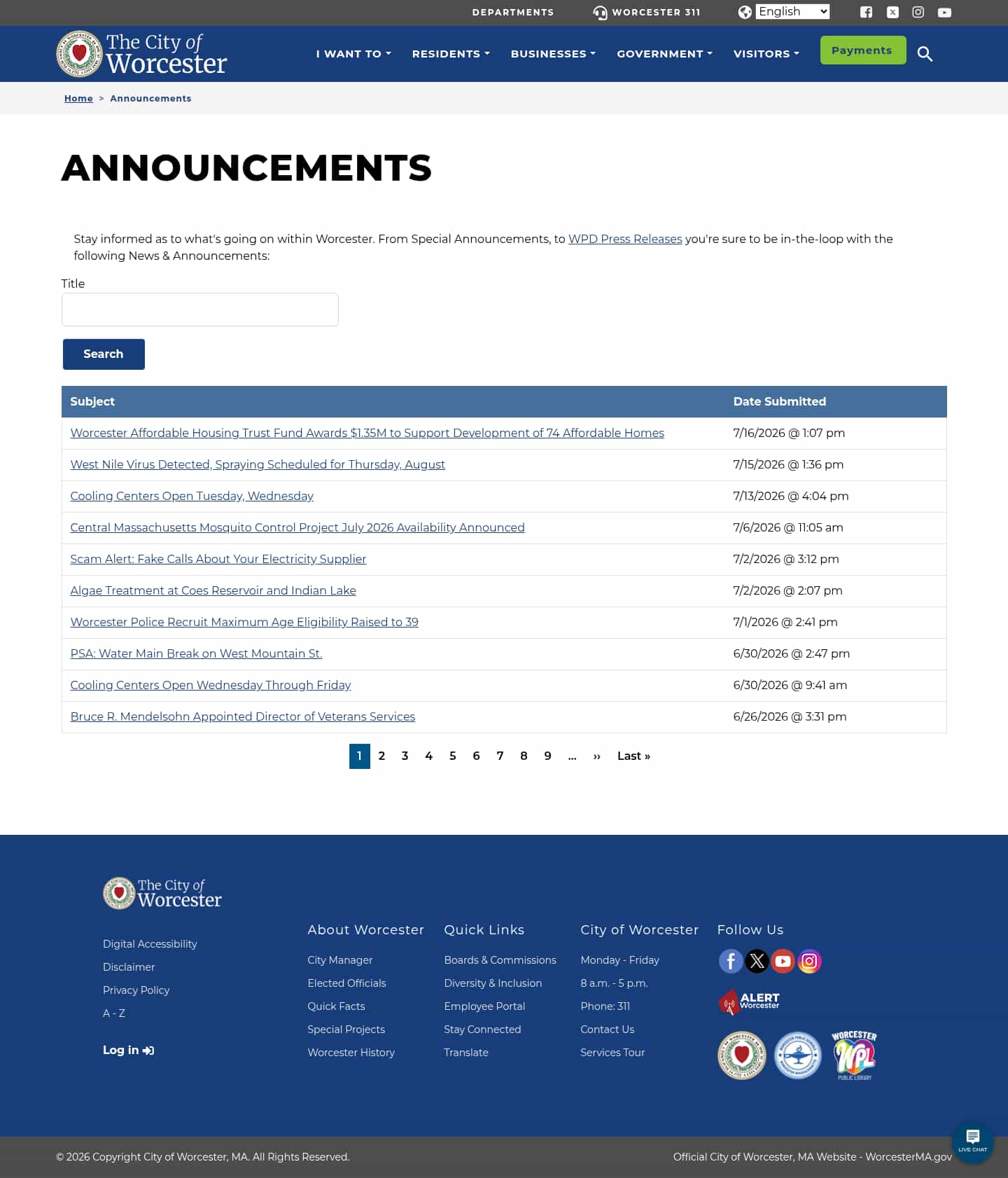 Latest website image capture