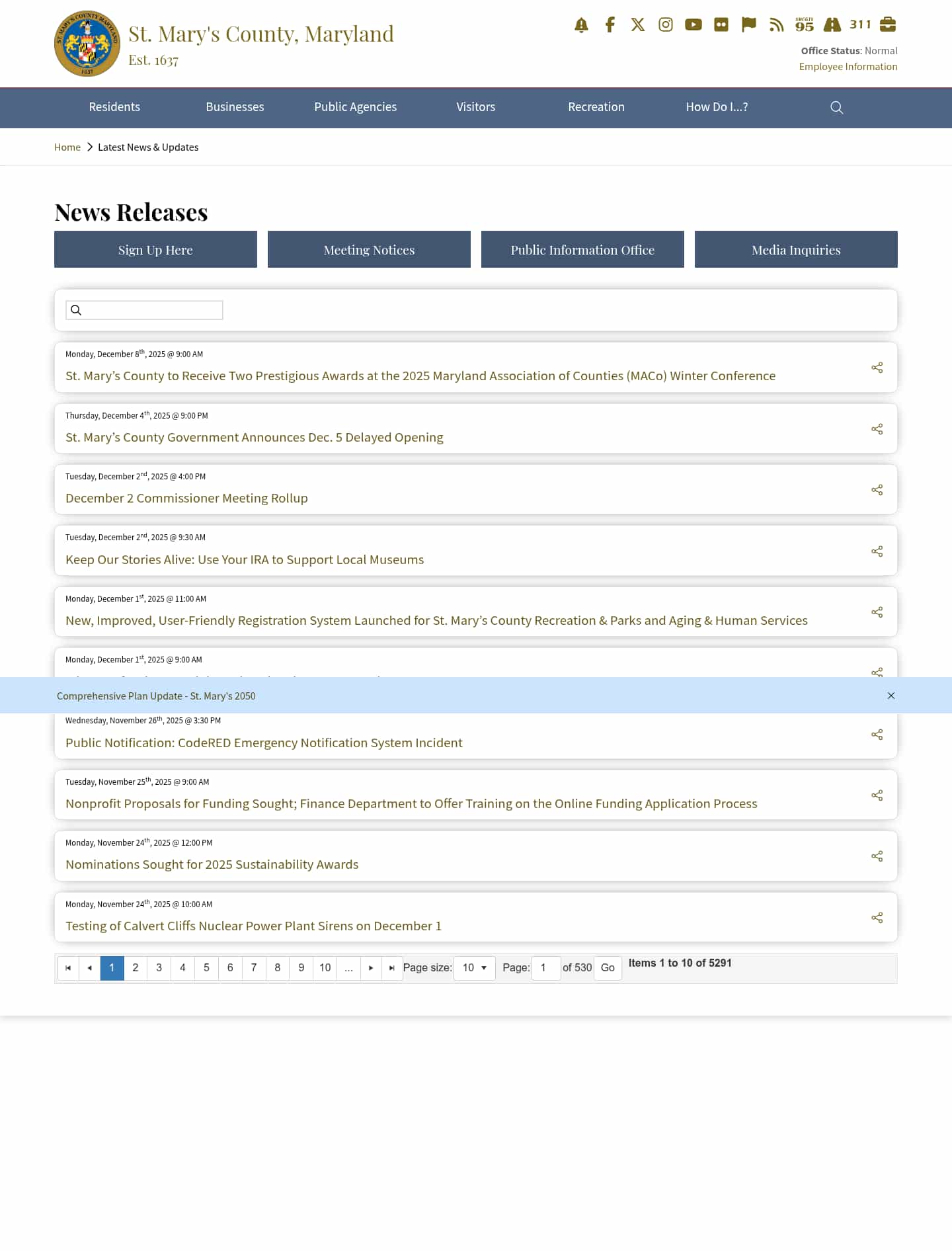 Latest website image capture