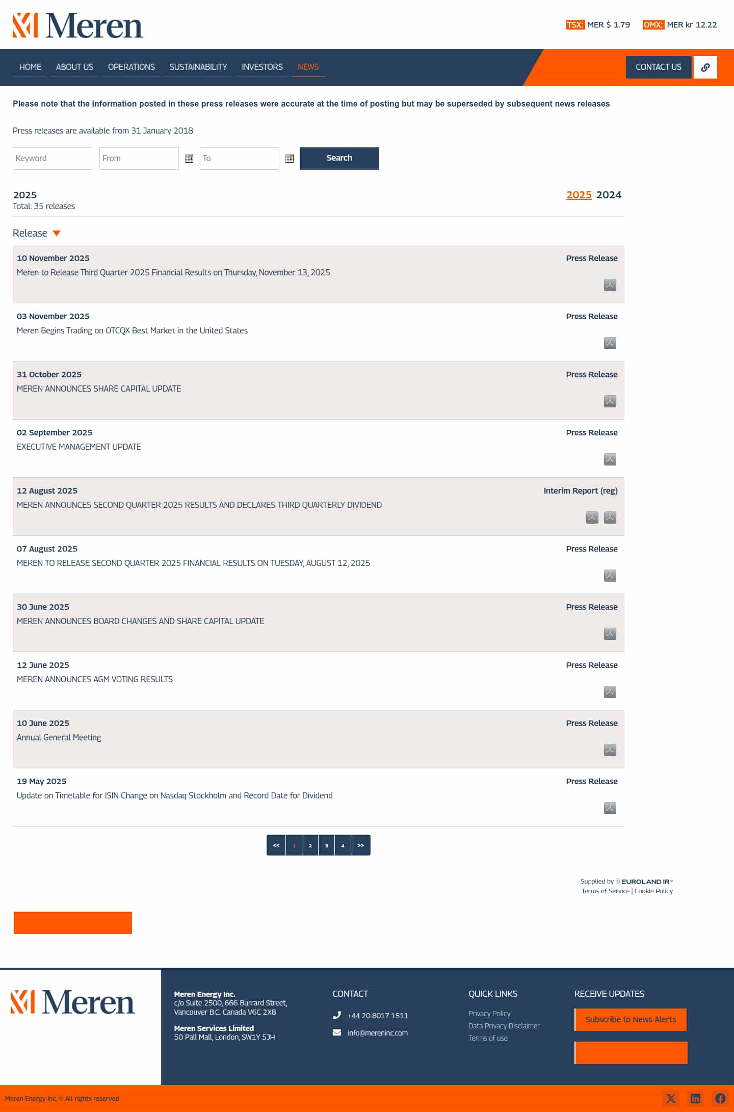 Latest website image capture