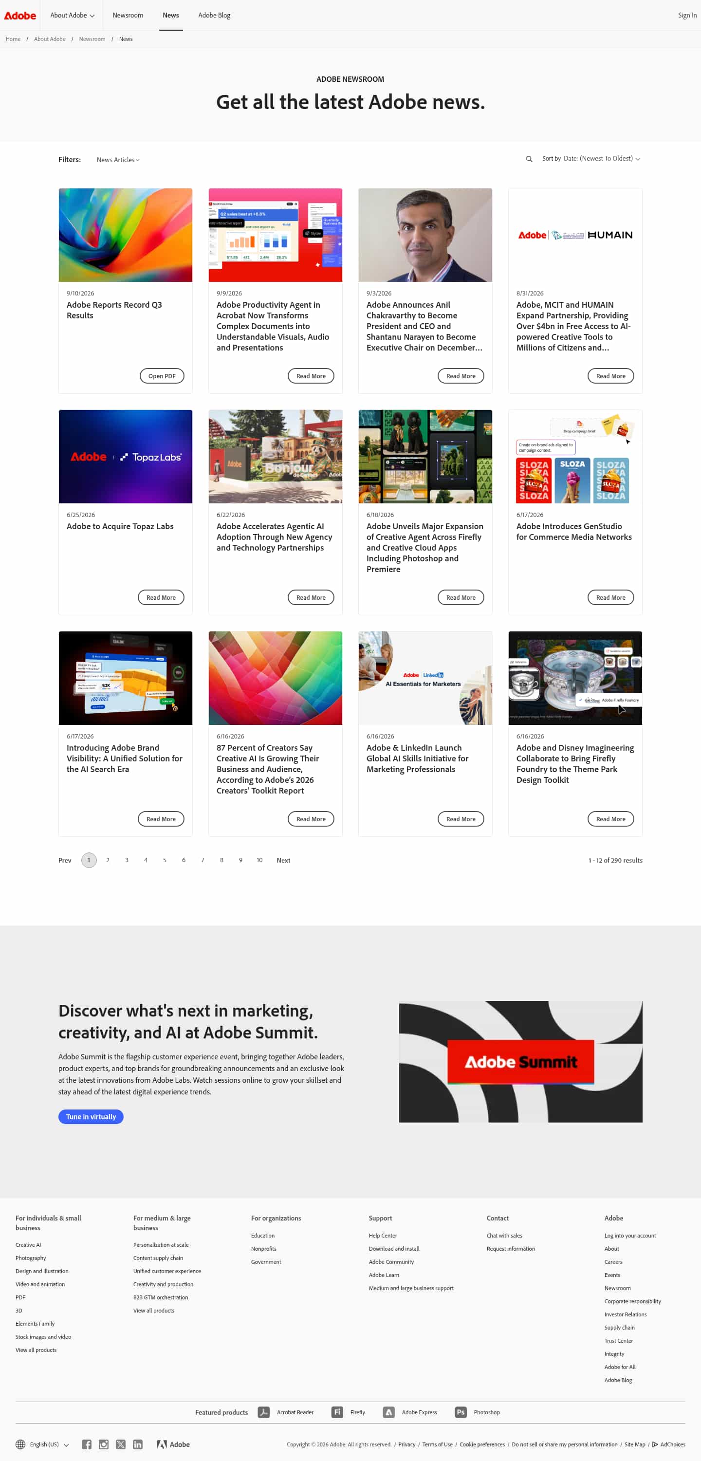 Latest website image capture