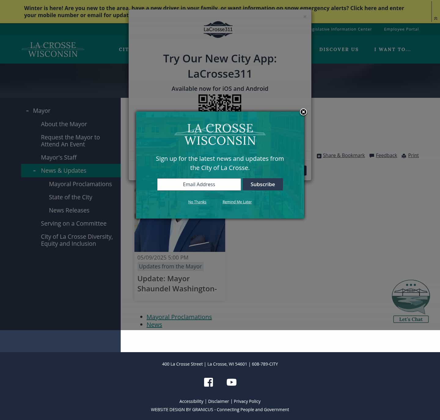 Latest website image capture