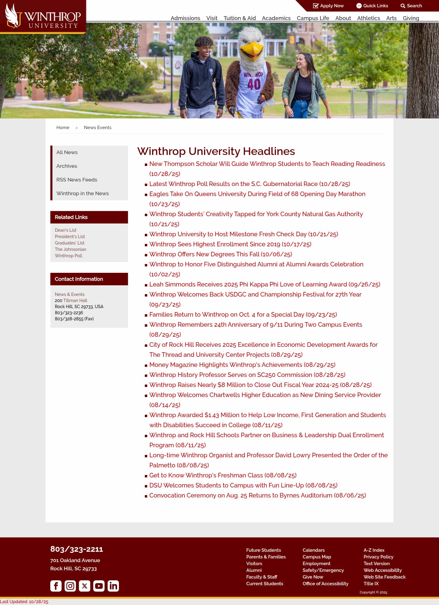 Latest website image capture