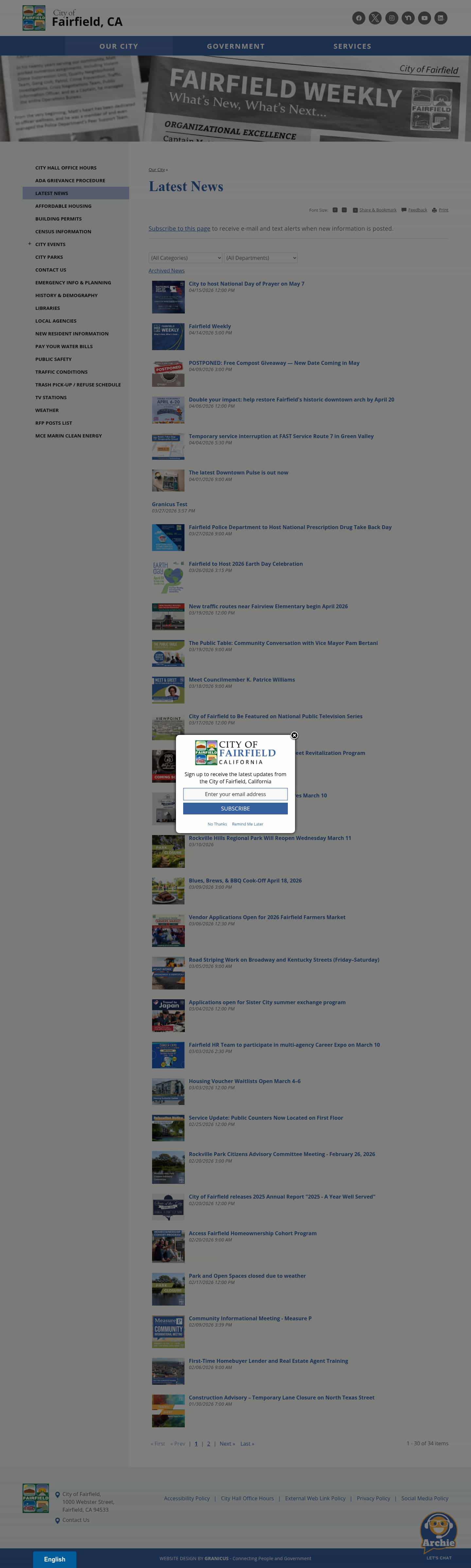 Latest website image capture
