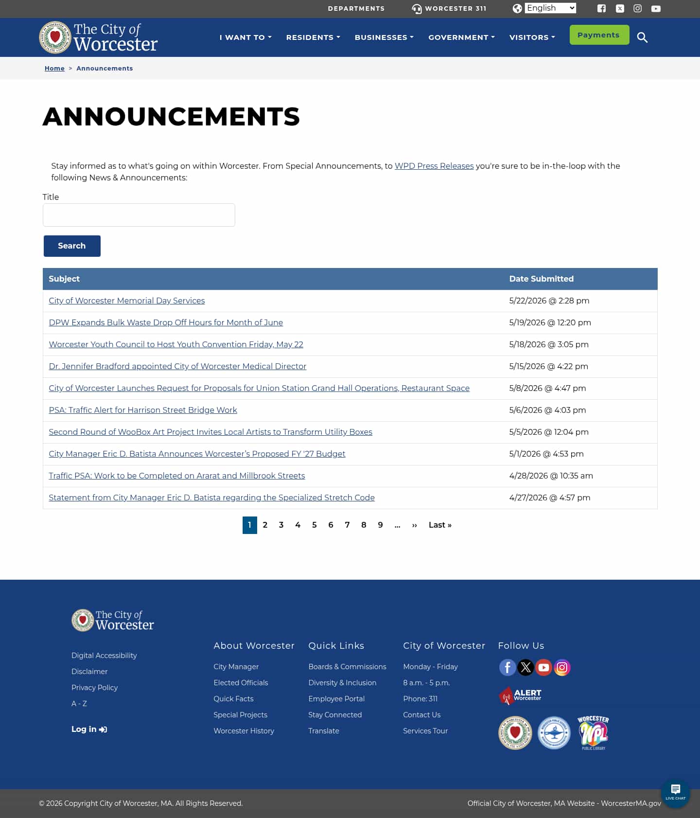 Latest website image capture