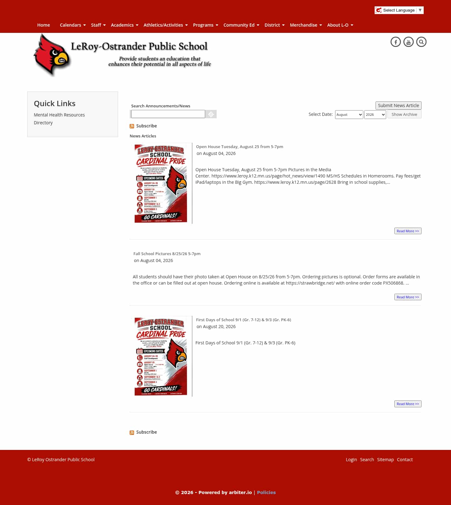 Latest website image capture