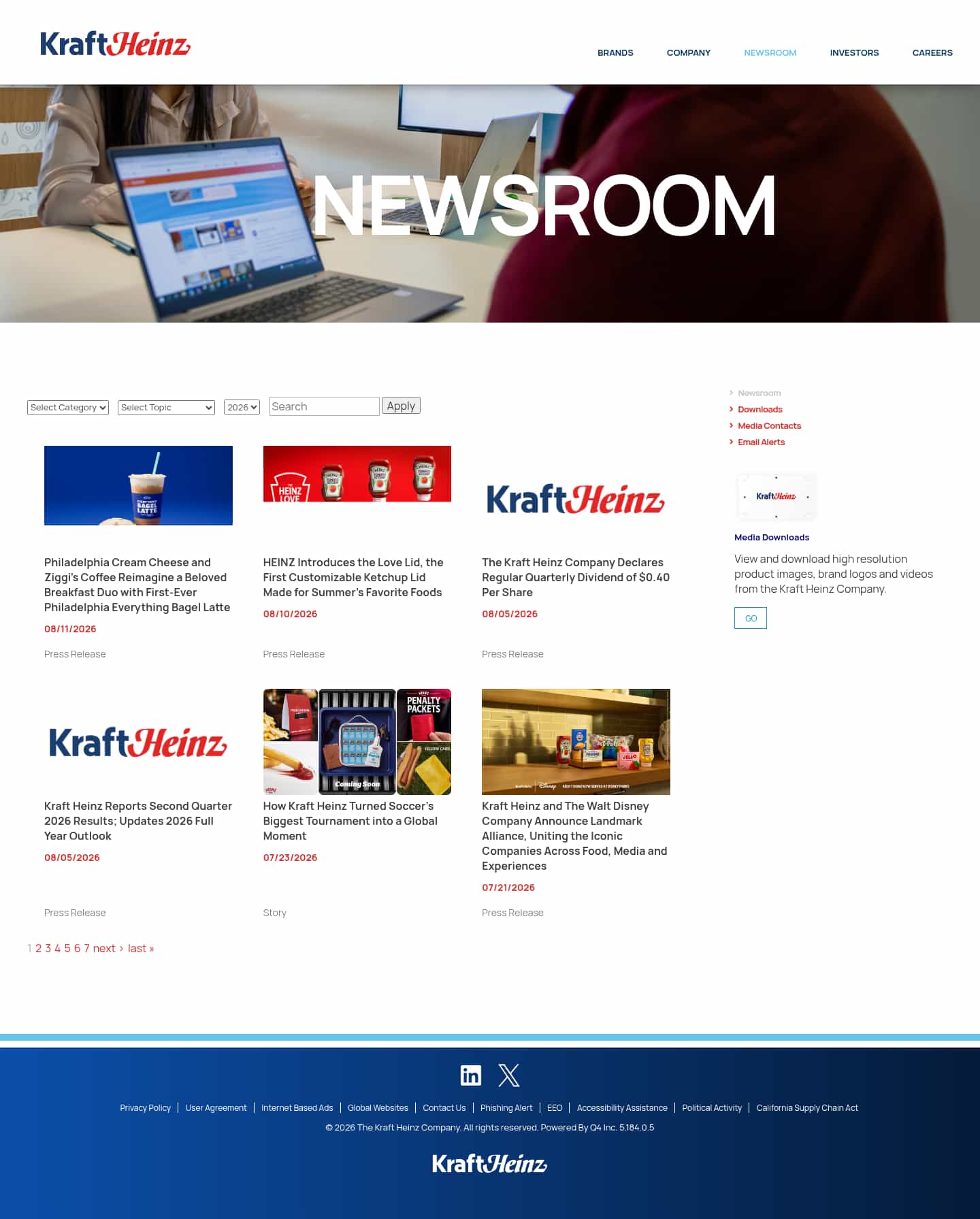 Latest website image capture