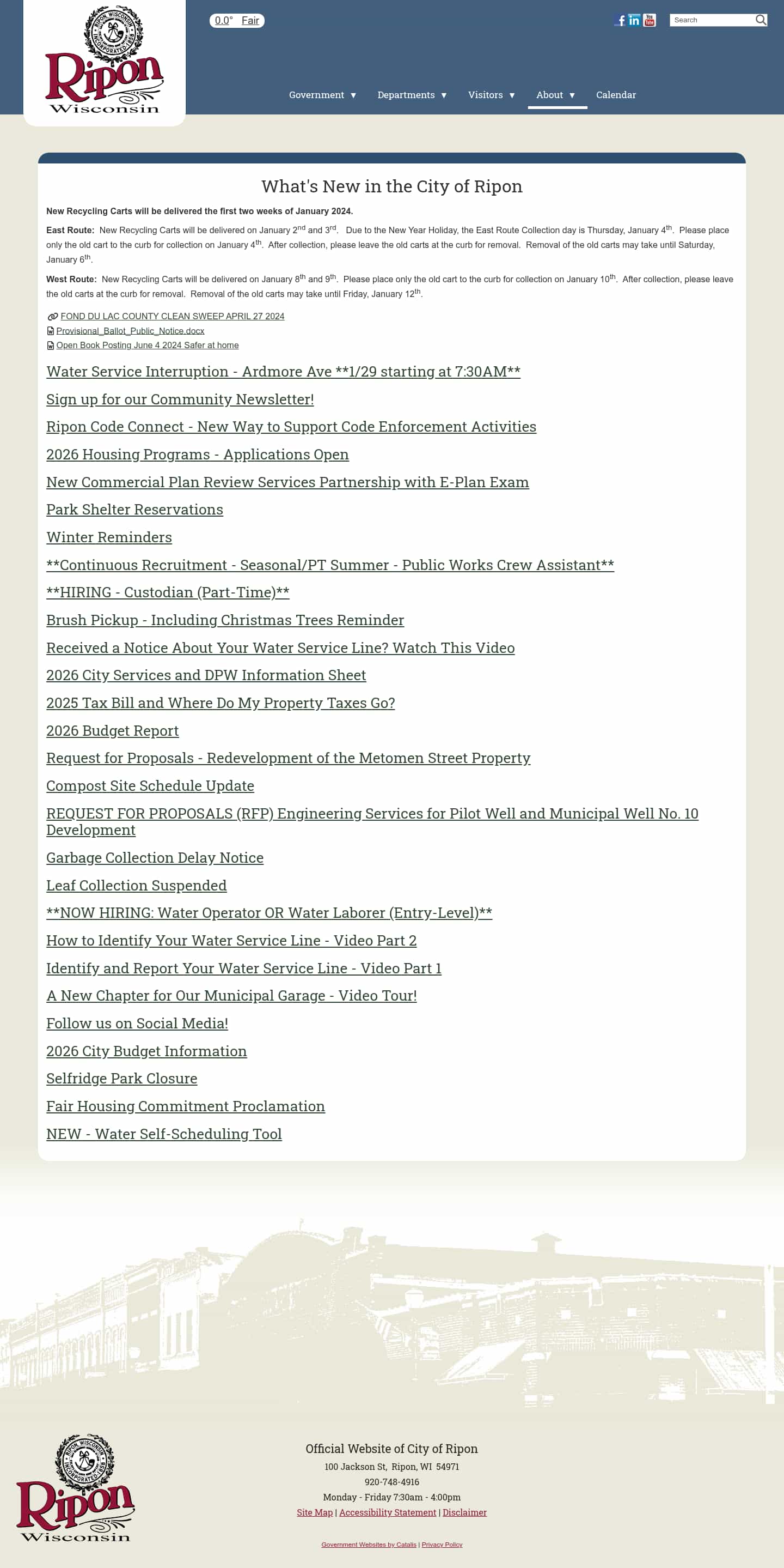 Latest website image capture