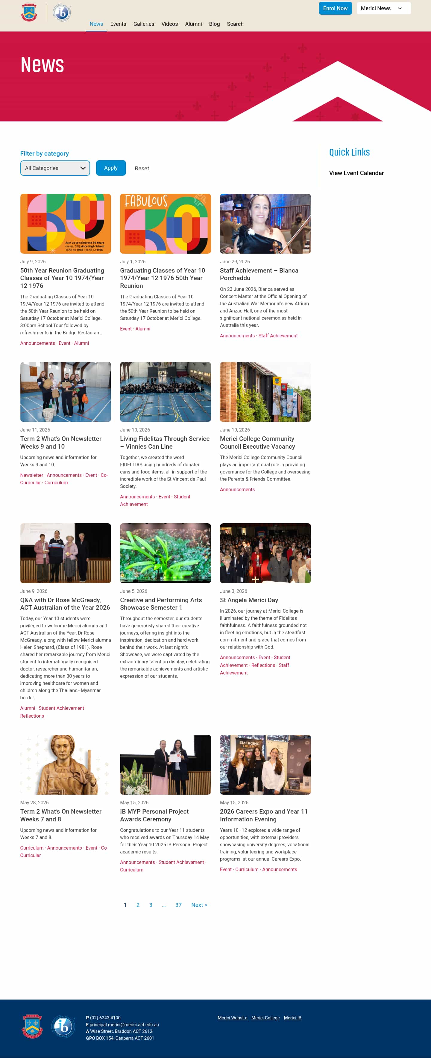 Latest website image capture