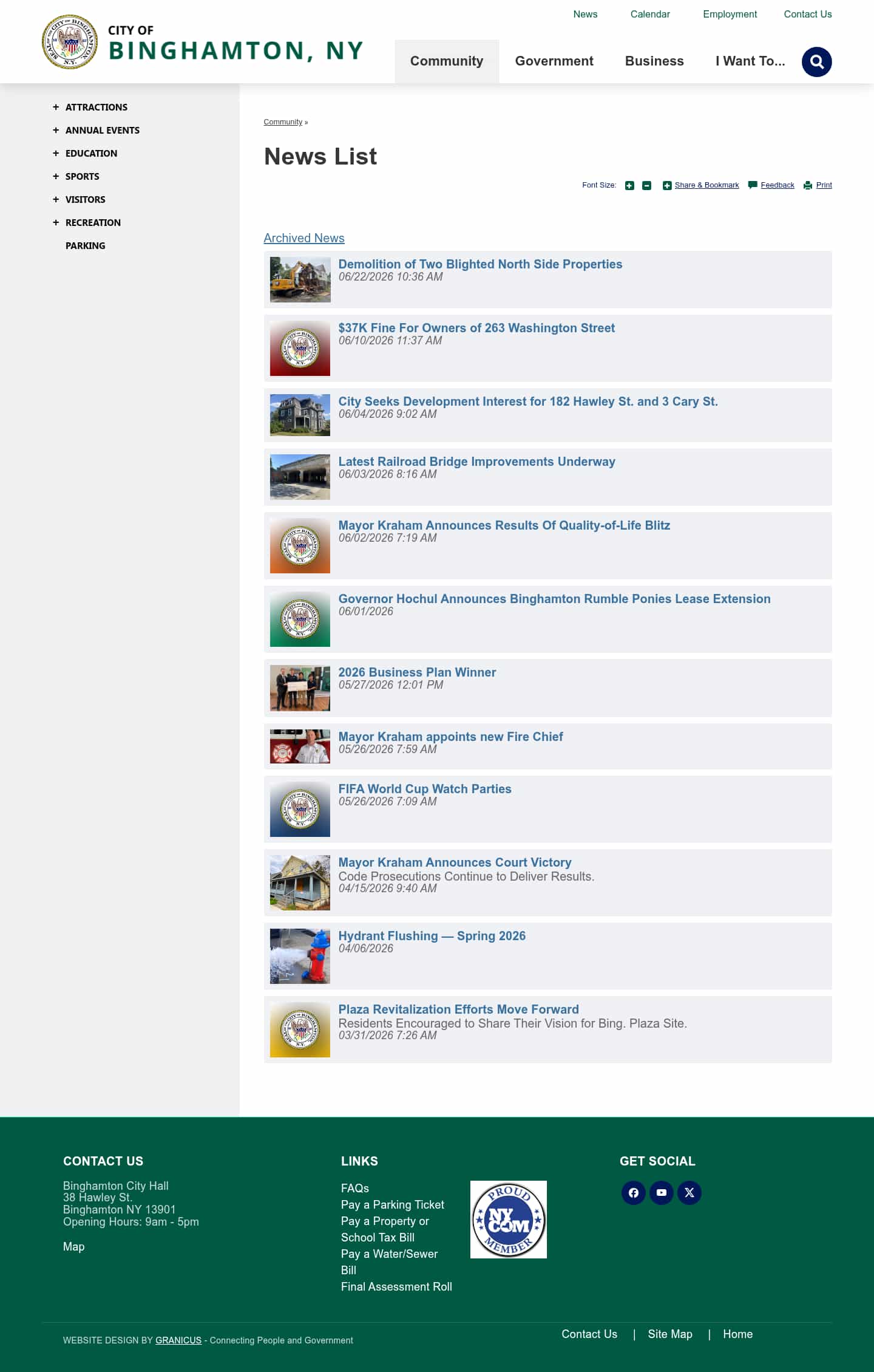 Latest website image capture