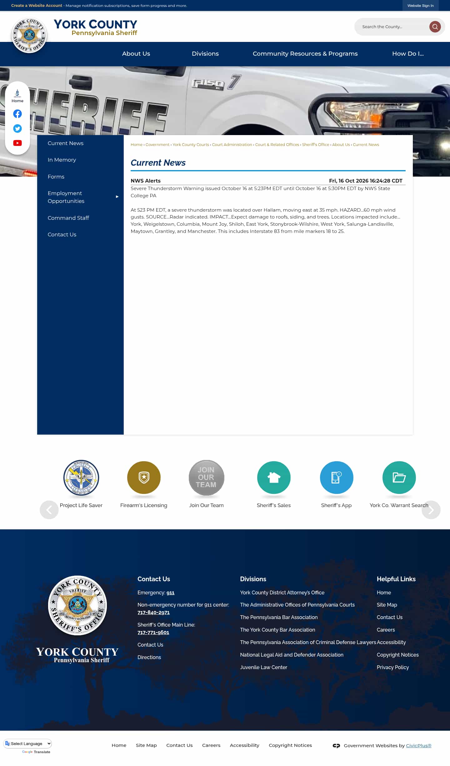 Latest website image capture
