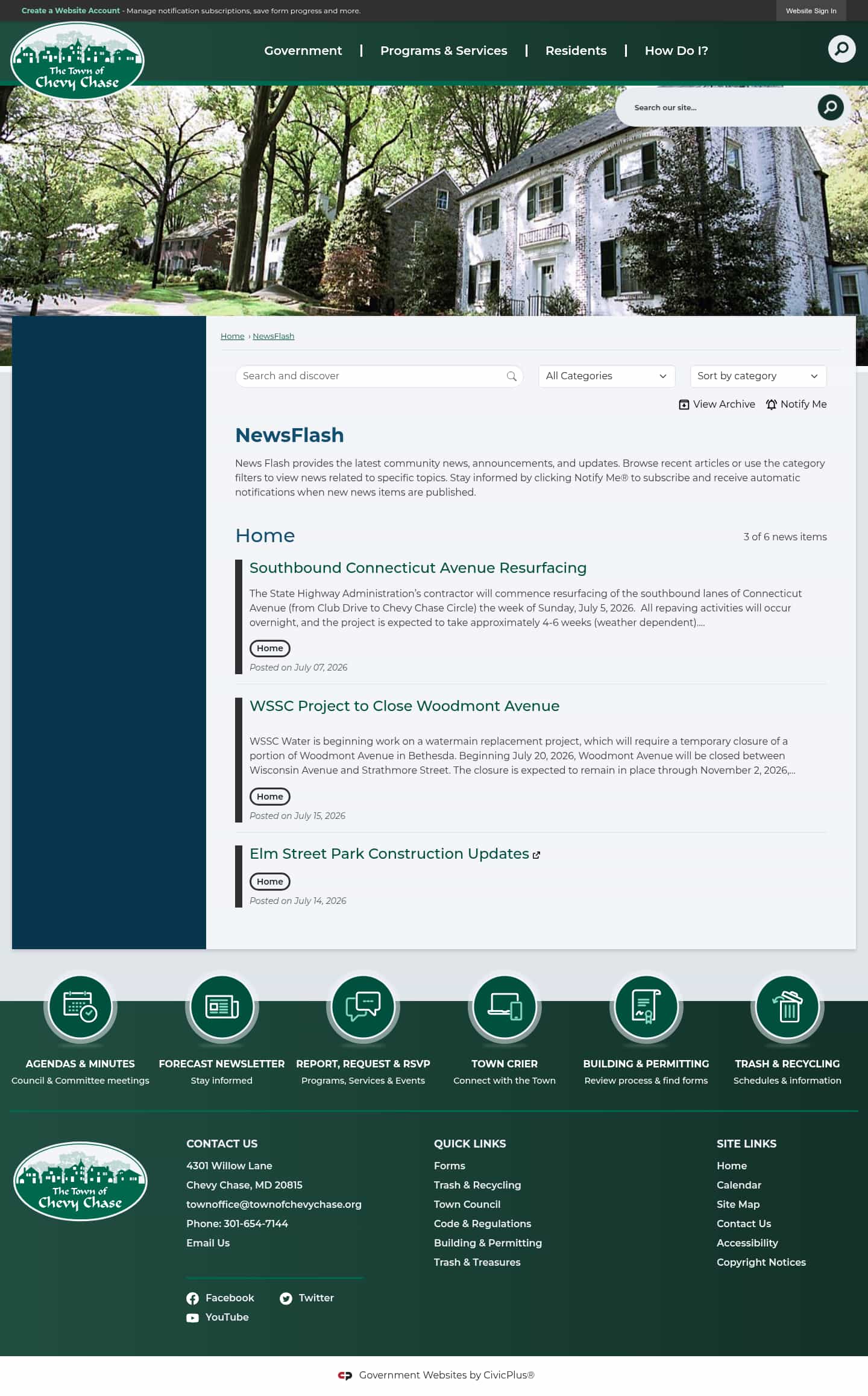 Latest website image capture