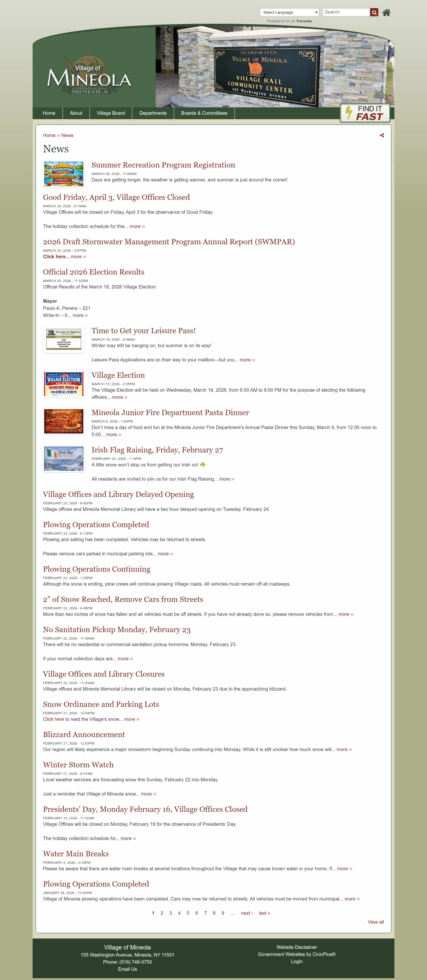 Latest website image capture