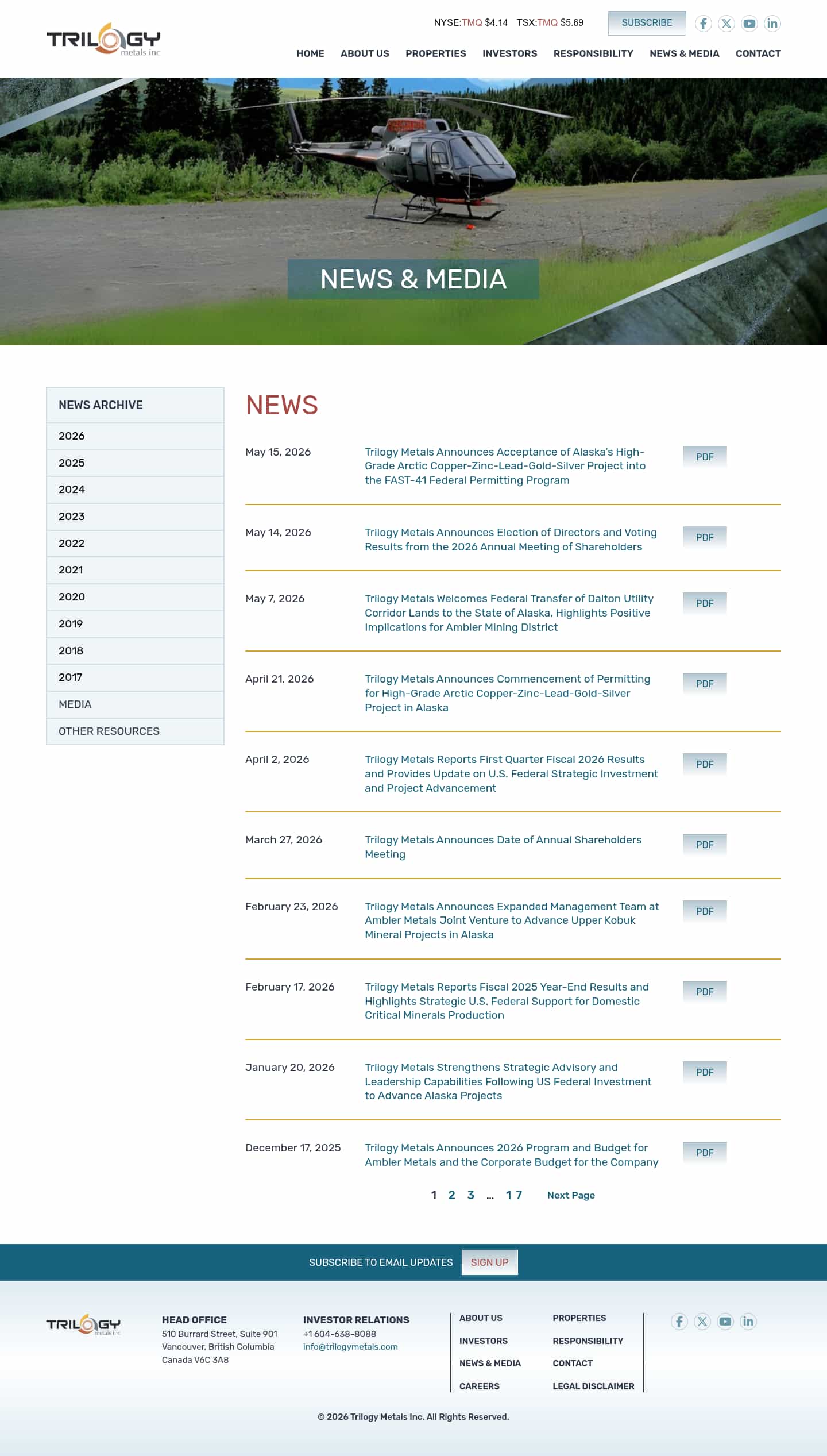 Latest website image capture