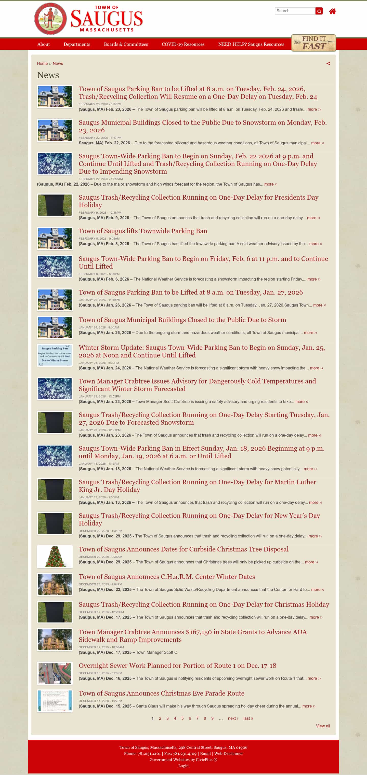 Latest website image capture