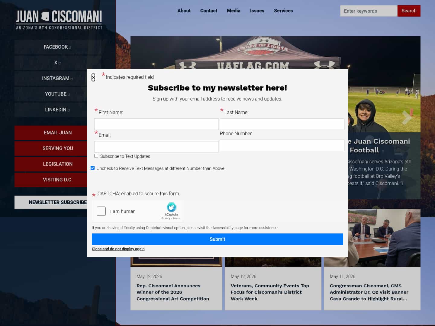 Latest website image capture