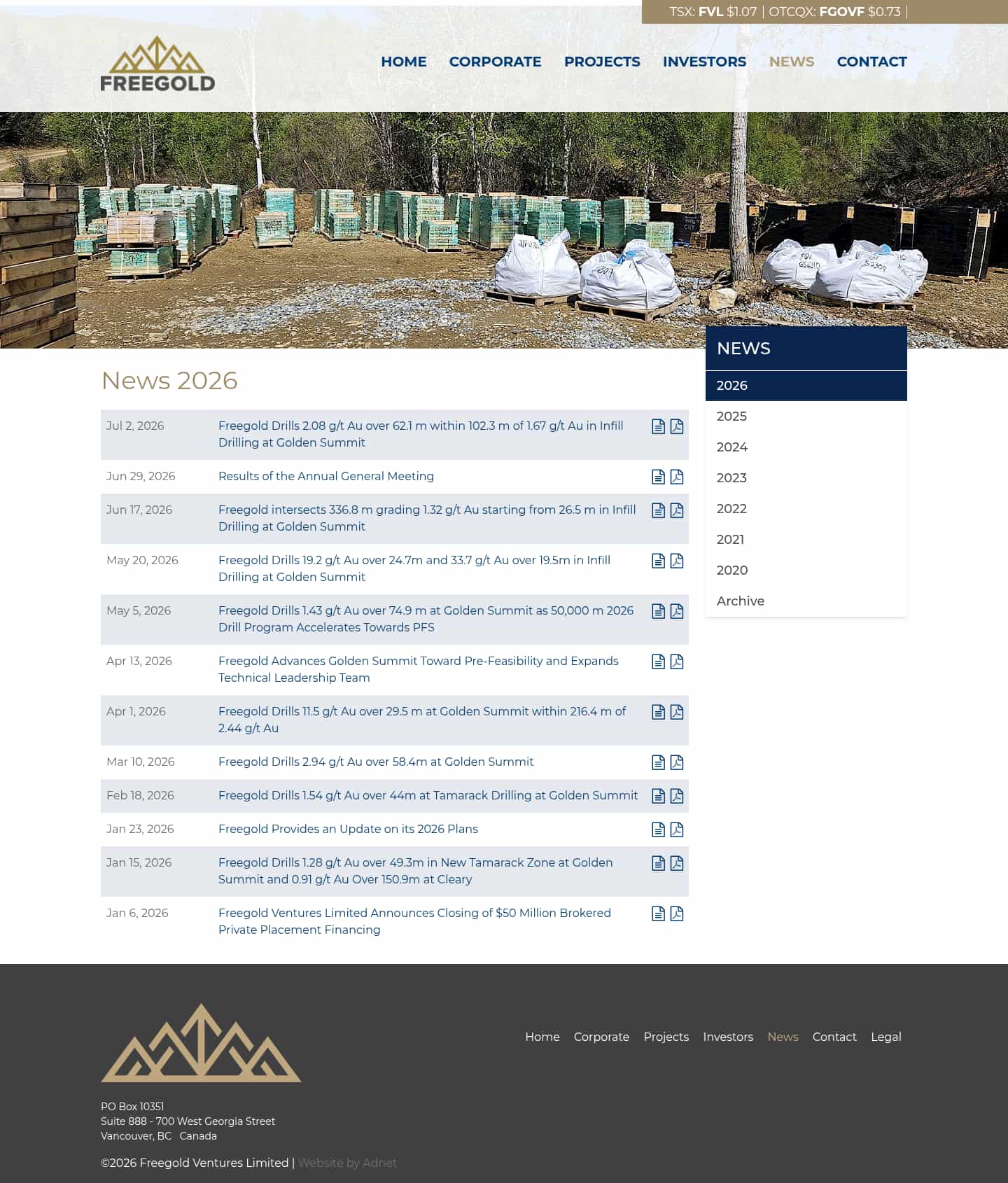 Latest website image capture