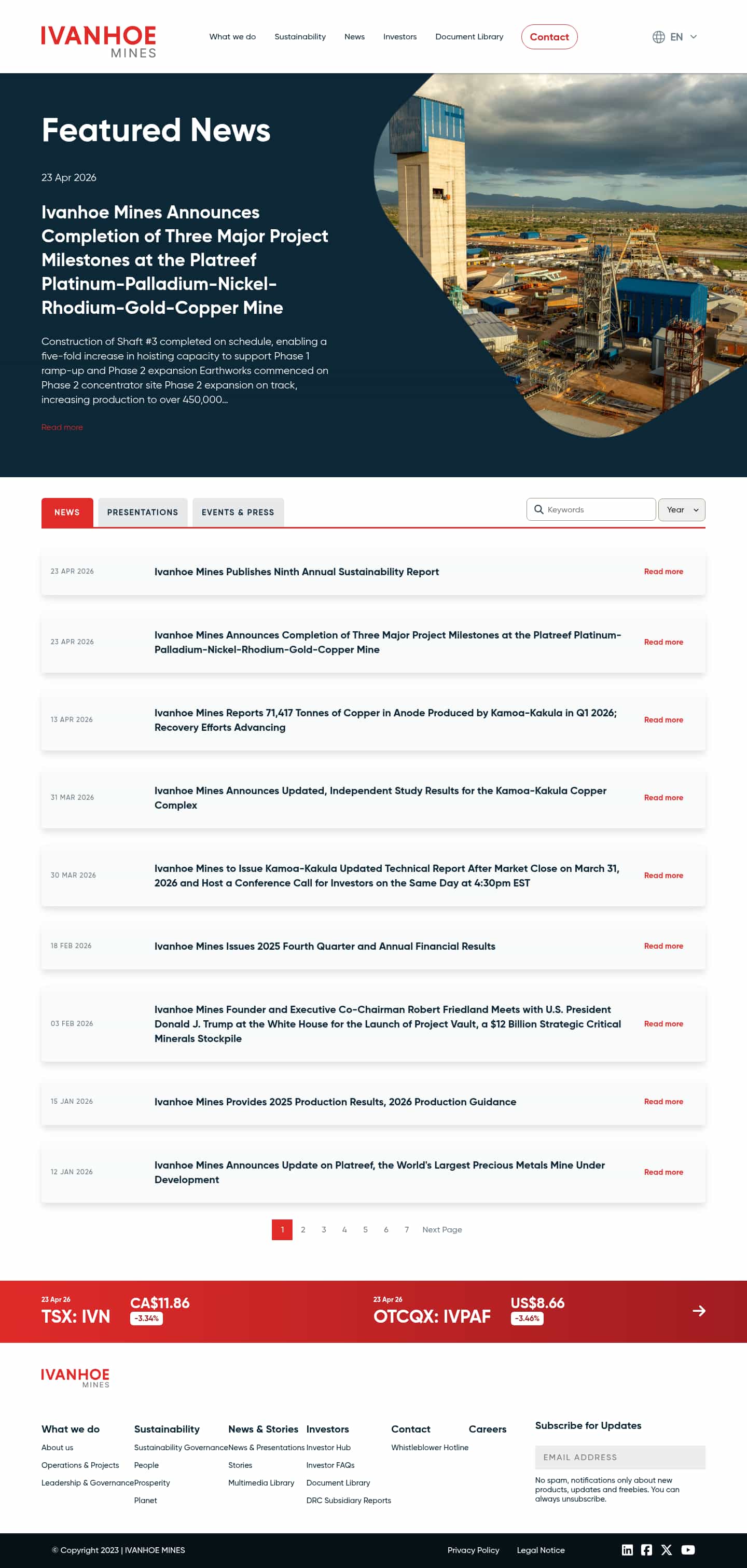 Latest website image capture