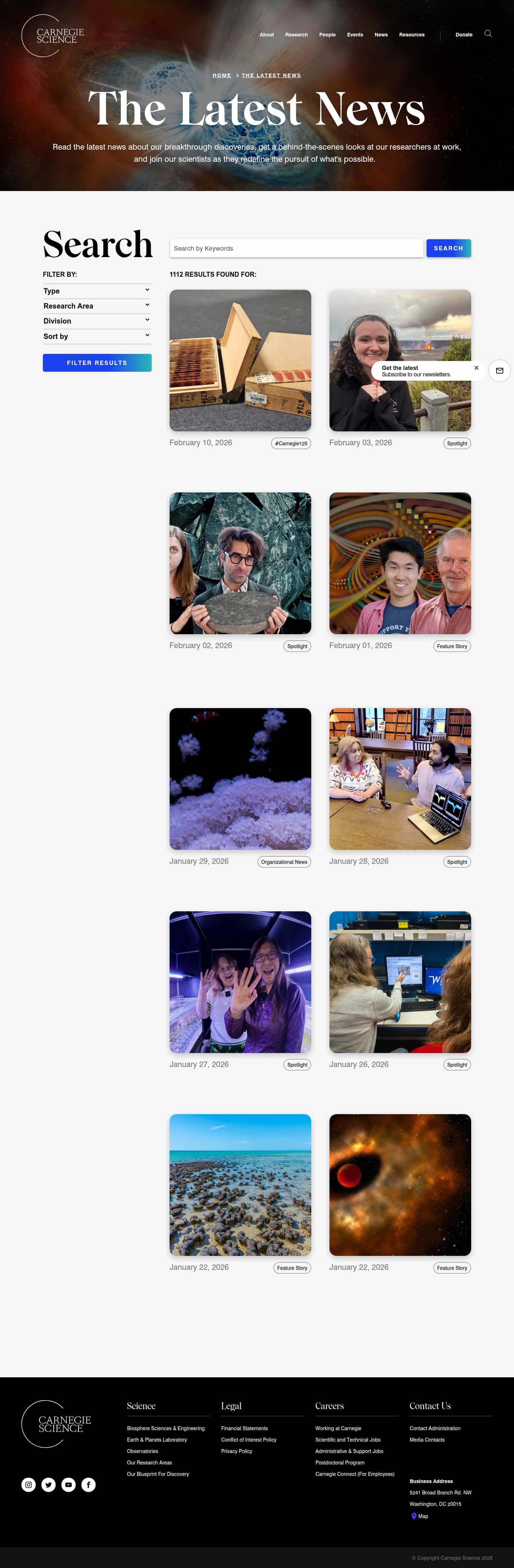 Latest website image capture