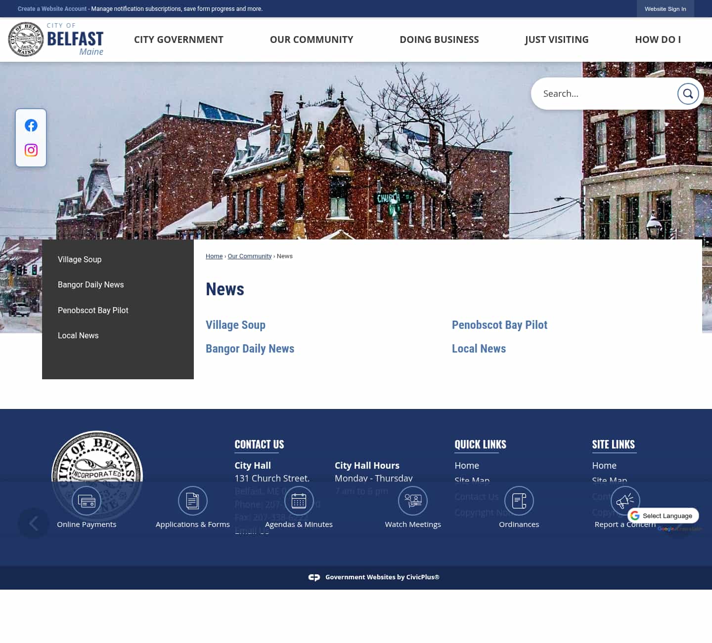 Latest website image capture
