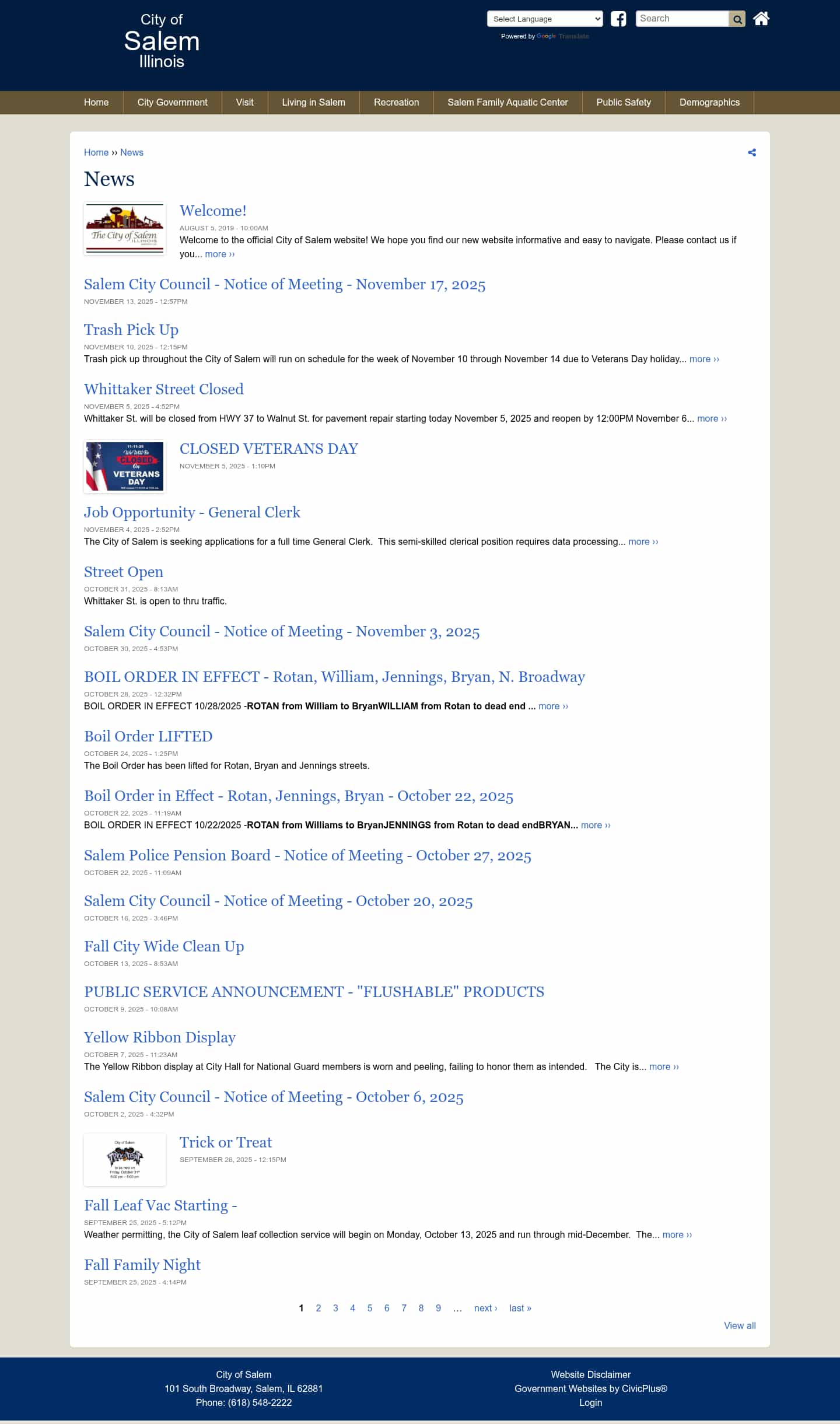 Latest website image capture