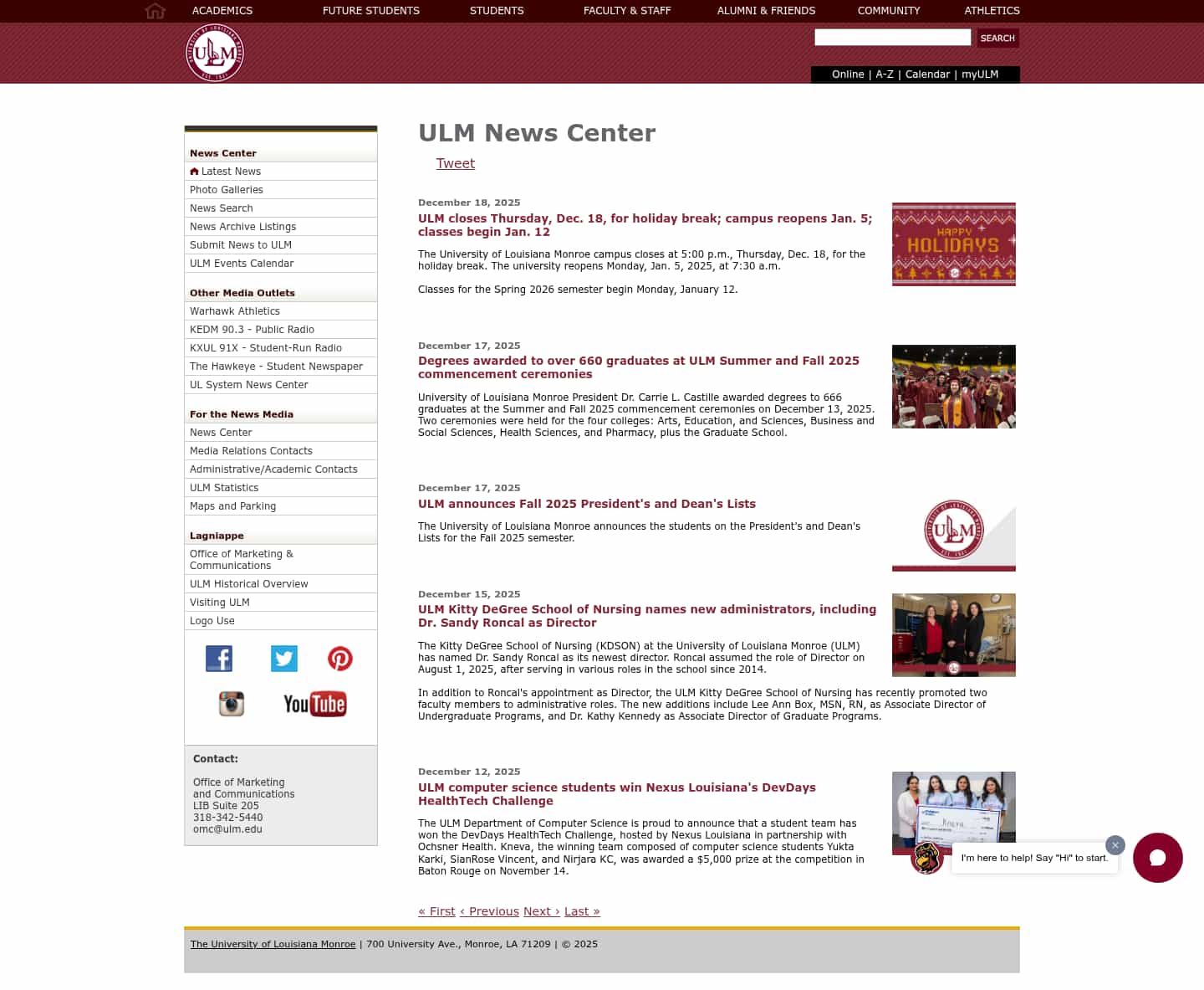 Latest website image capture