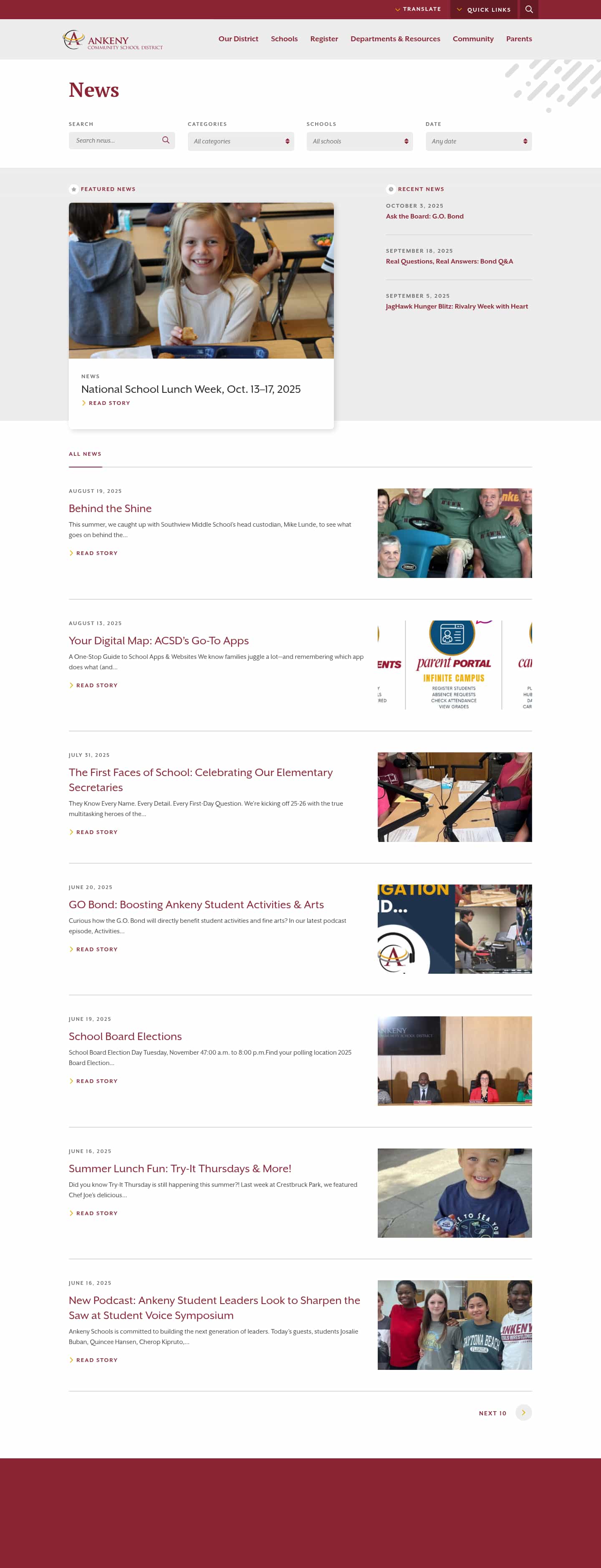 Latest website image capture