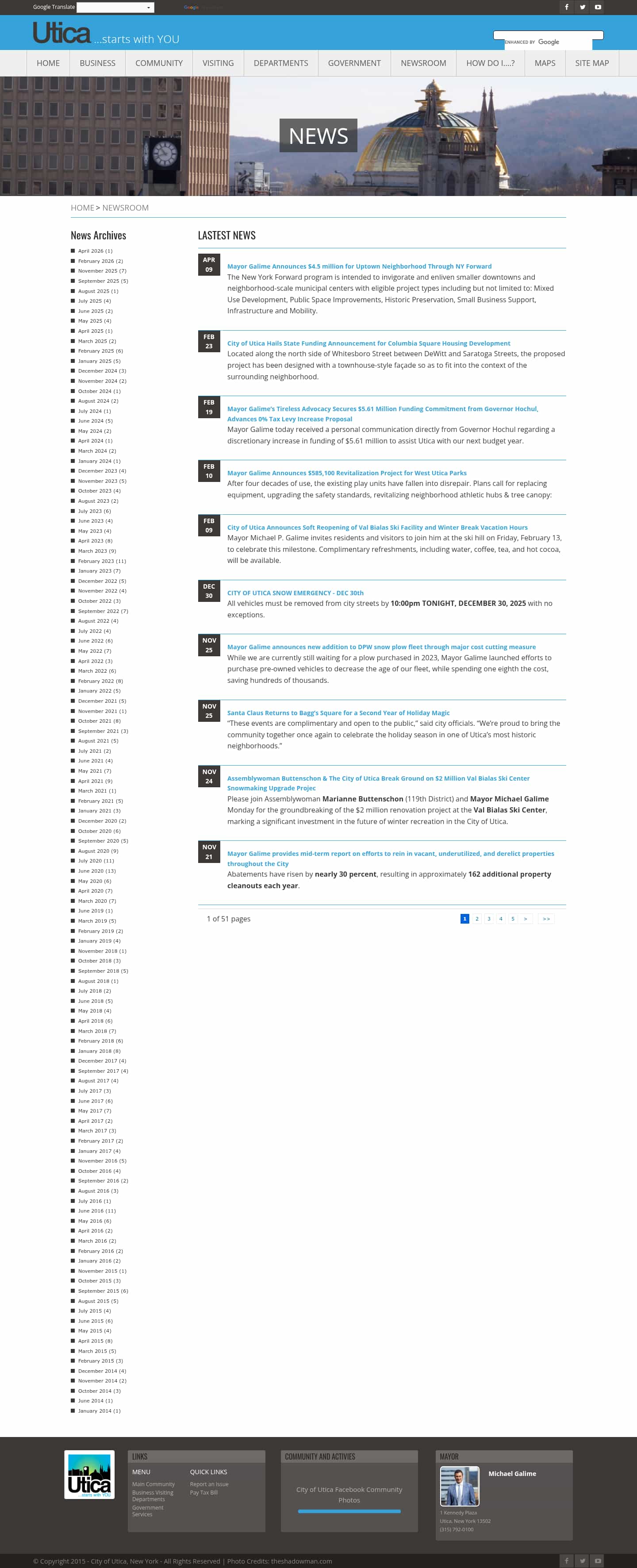 Latest website image capture