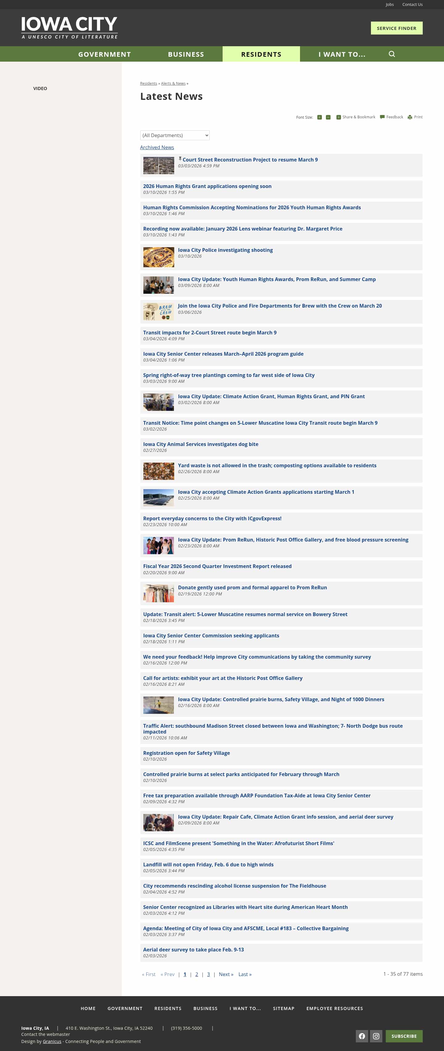 Latest website image capture