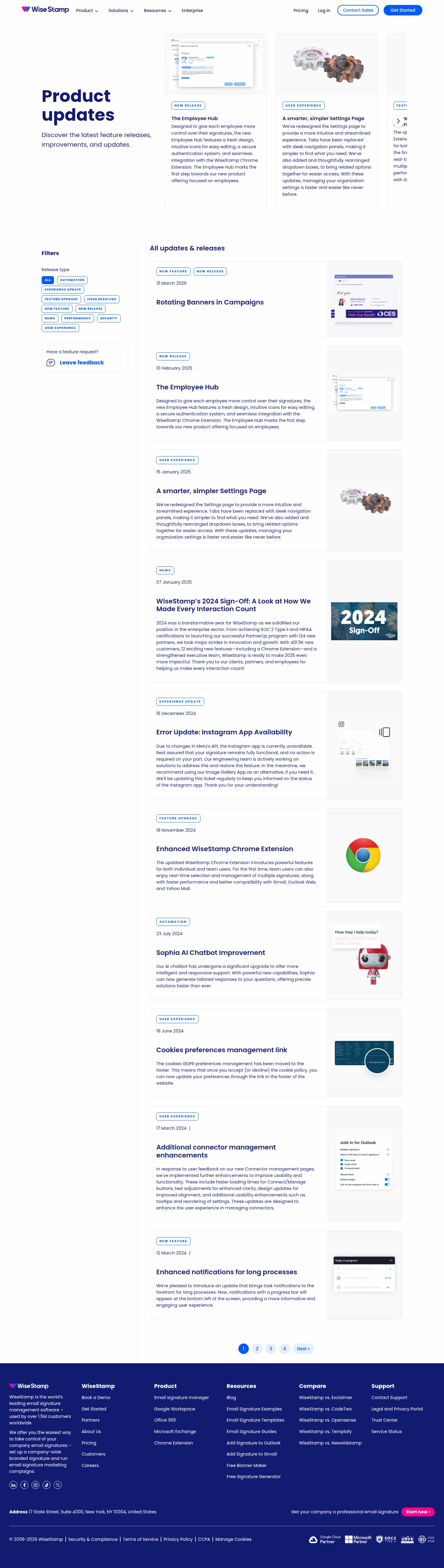 Latest website image capture
