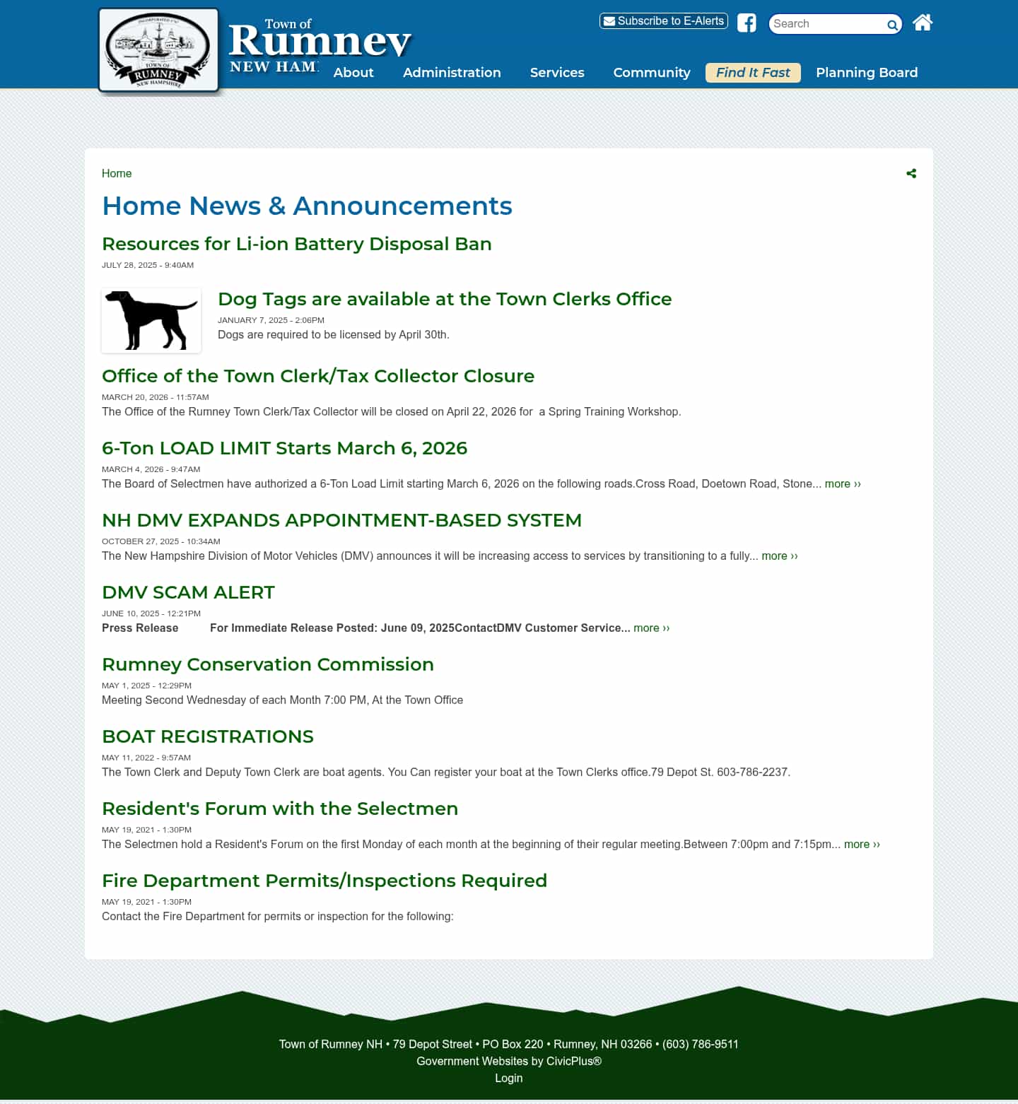 Latest website image capture