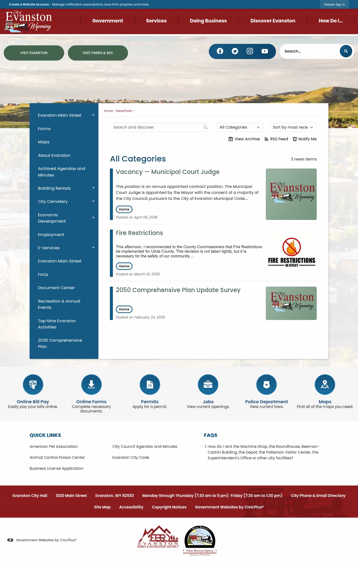 Latest website image capture