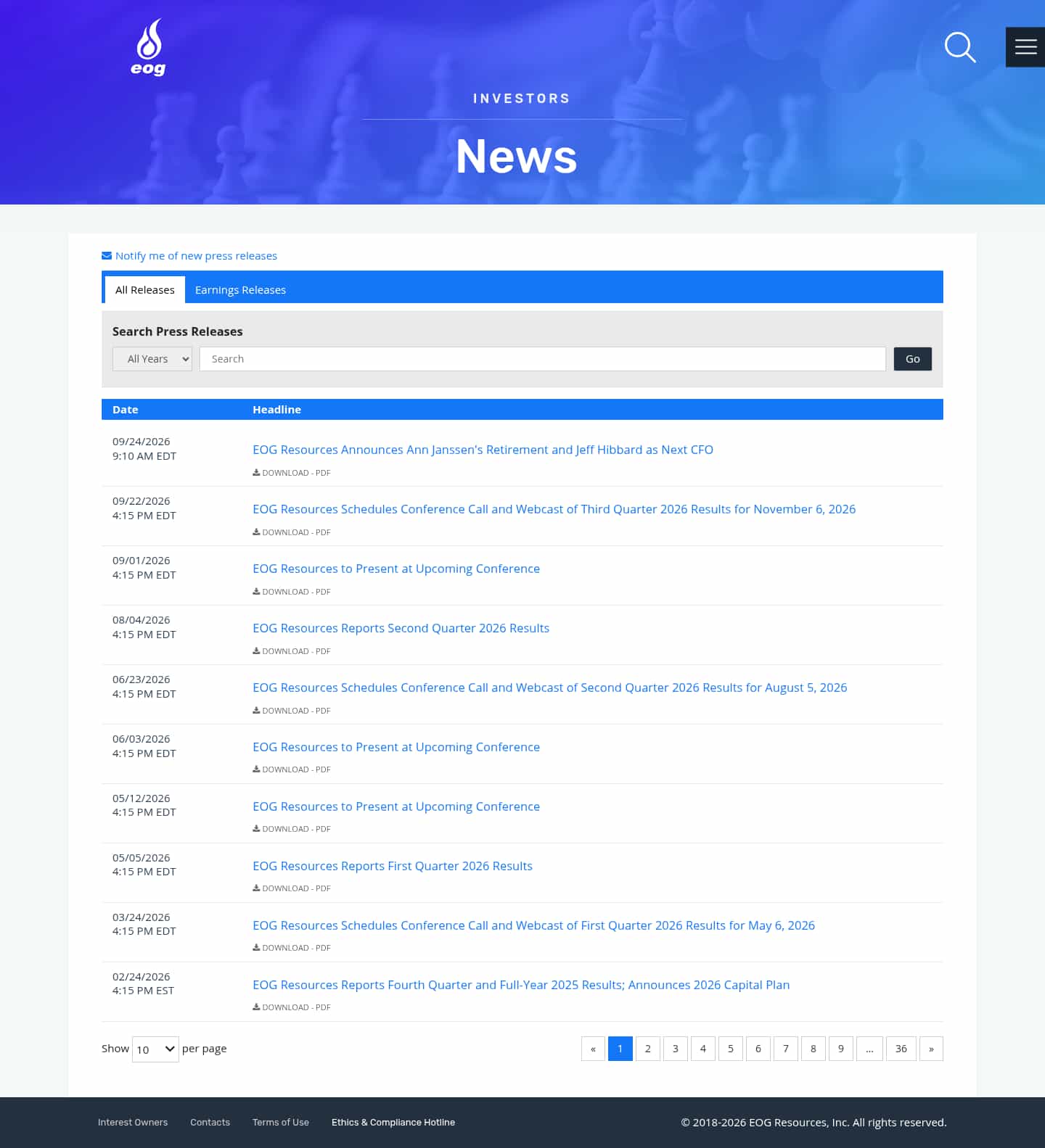 Latest website image capture