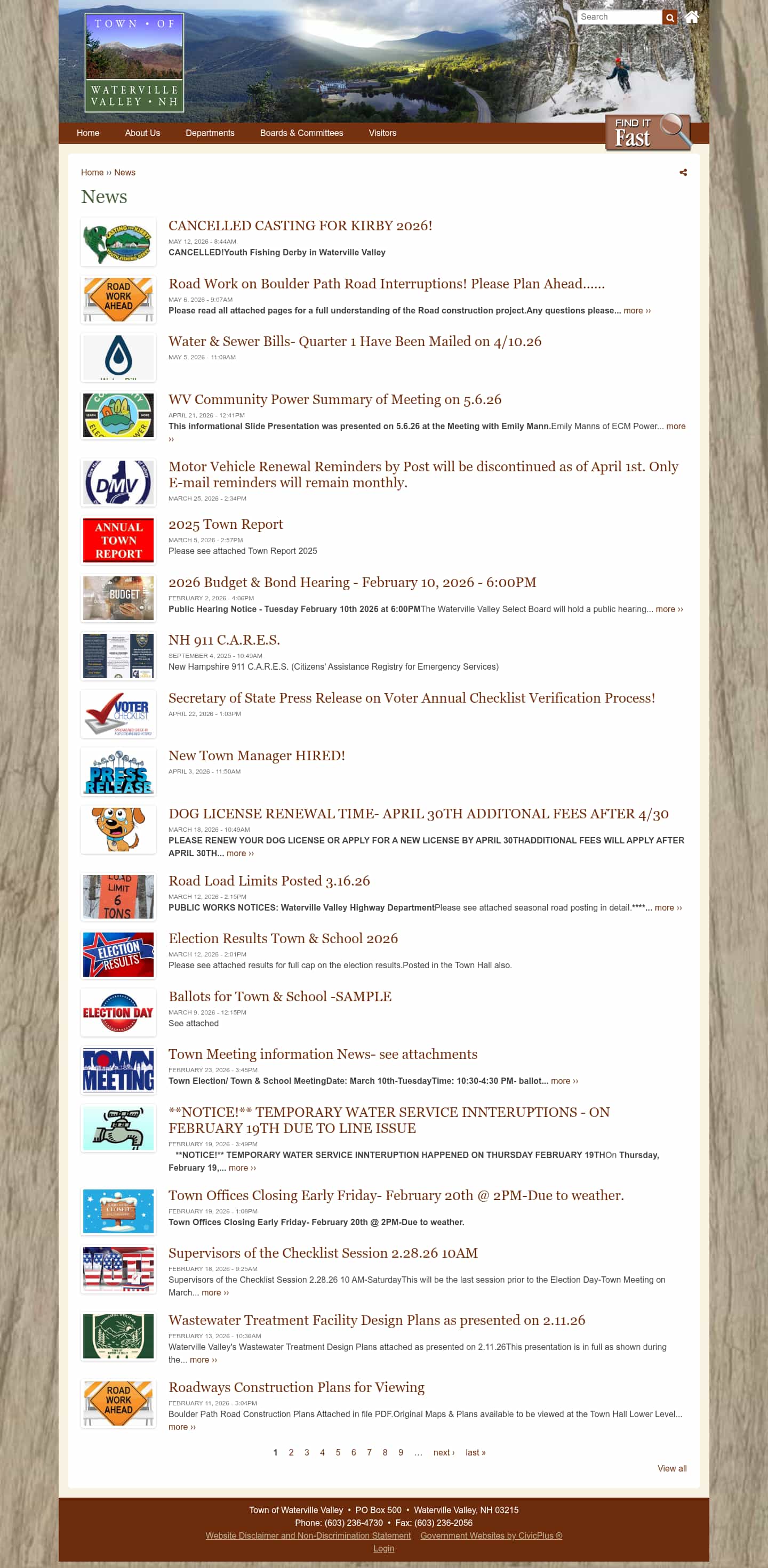 Latest website image capture